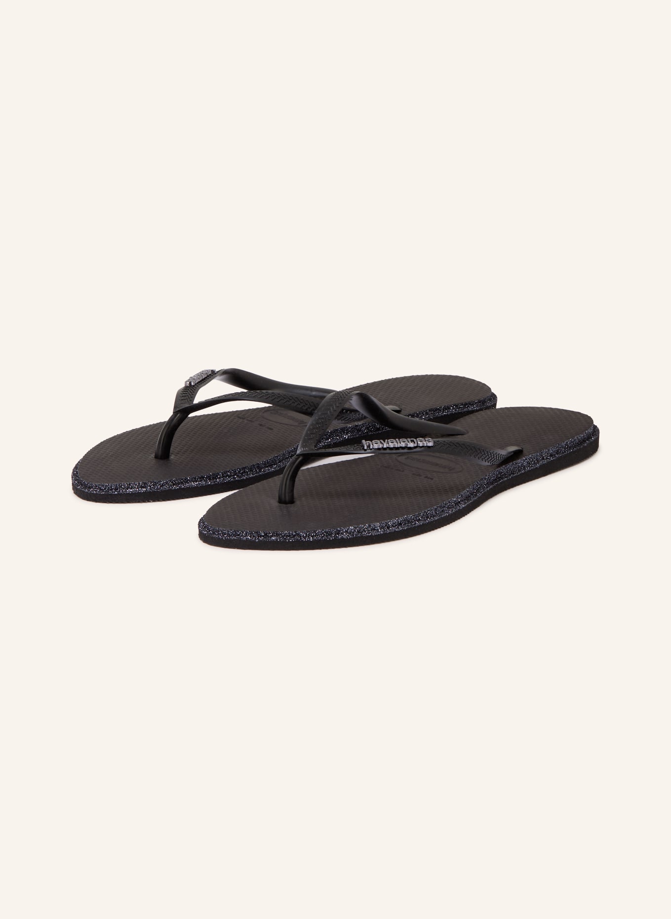 havaianas Séparateurs d'orteils SLIM POINT GLITTER: NOIR