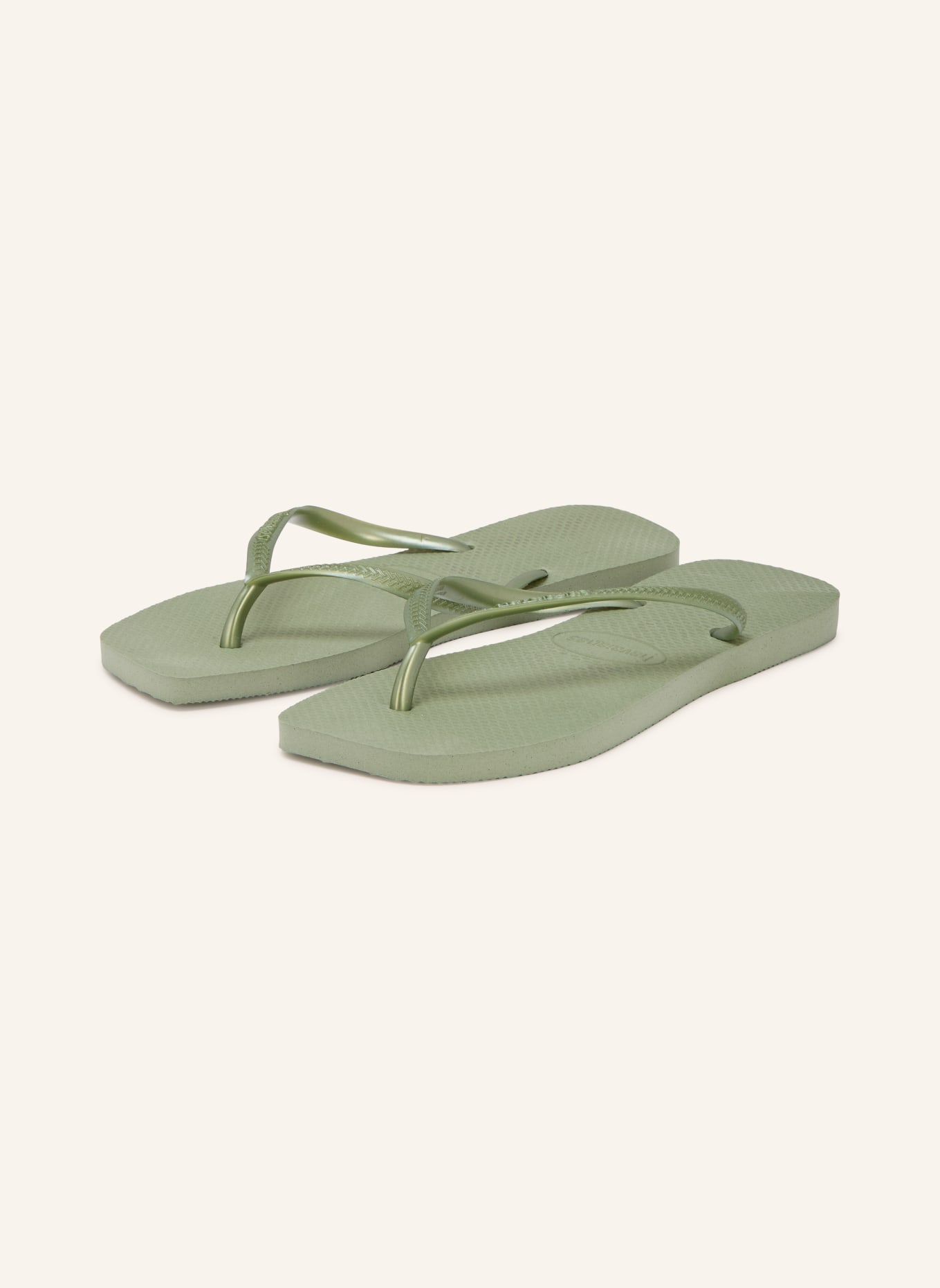 havaianas Sandales à orteils séparés SLIM SQUARE: VERT CLAIR