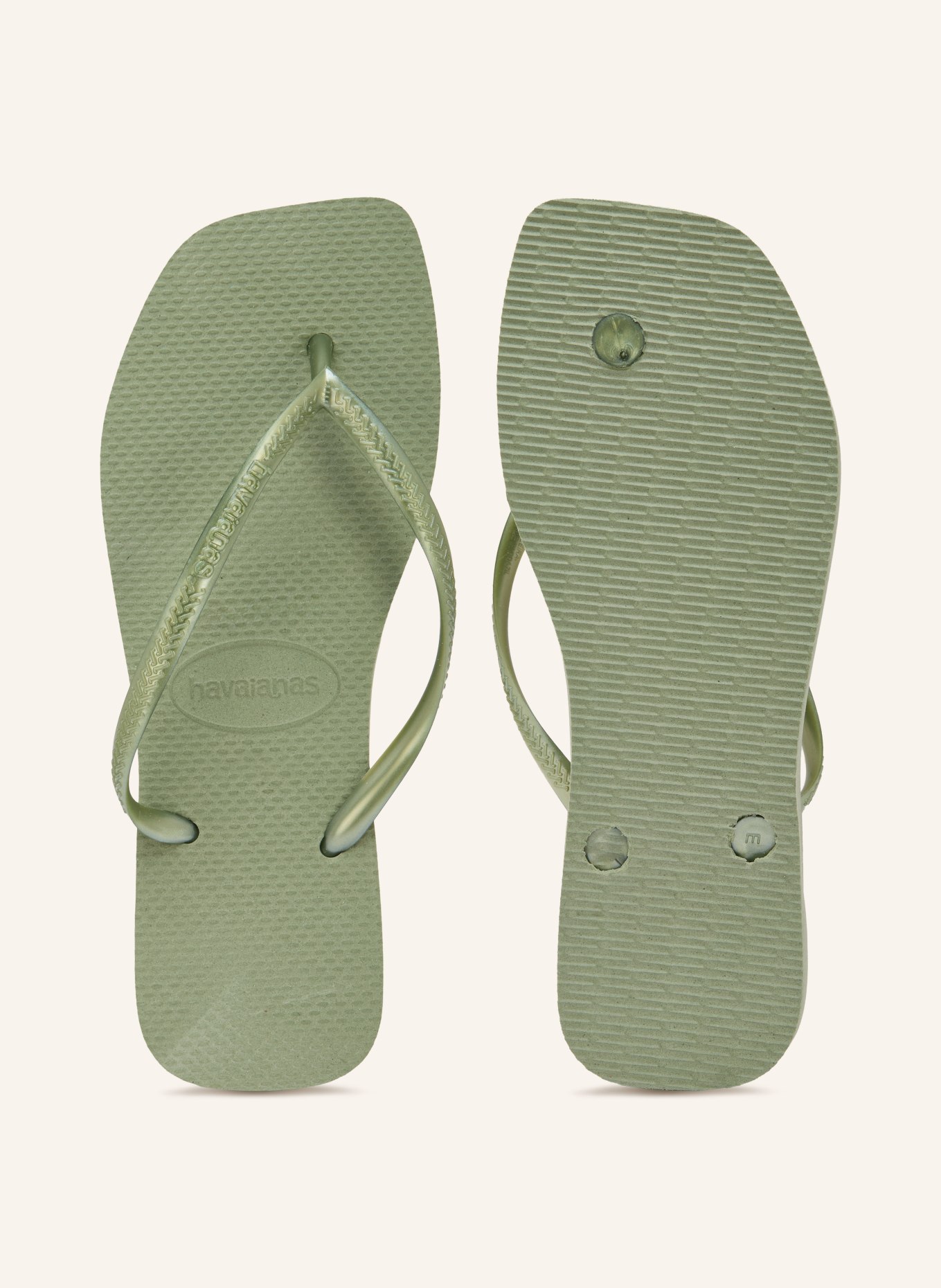 havaianas Sandales à orteils séparés SLIM SQUARE: VERT CLAIR