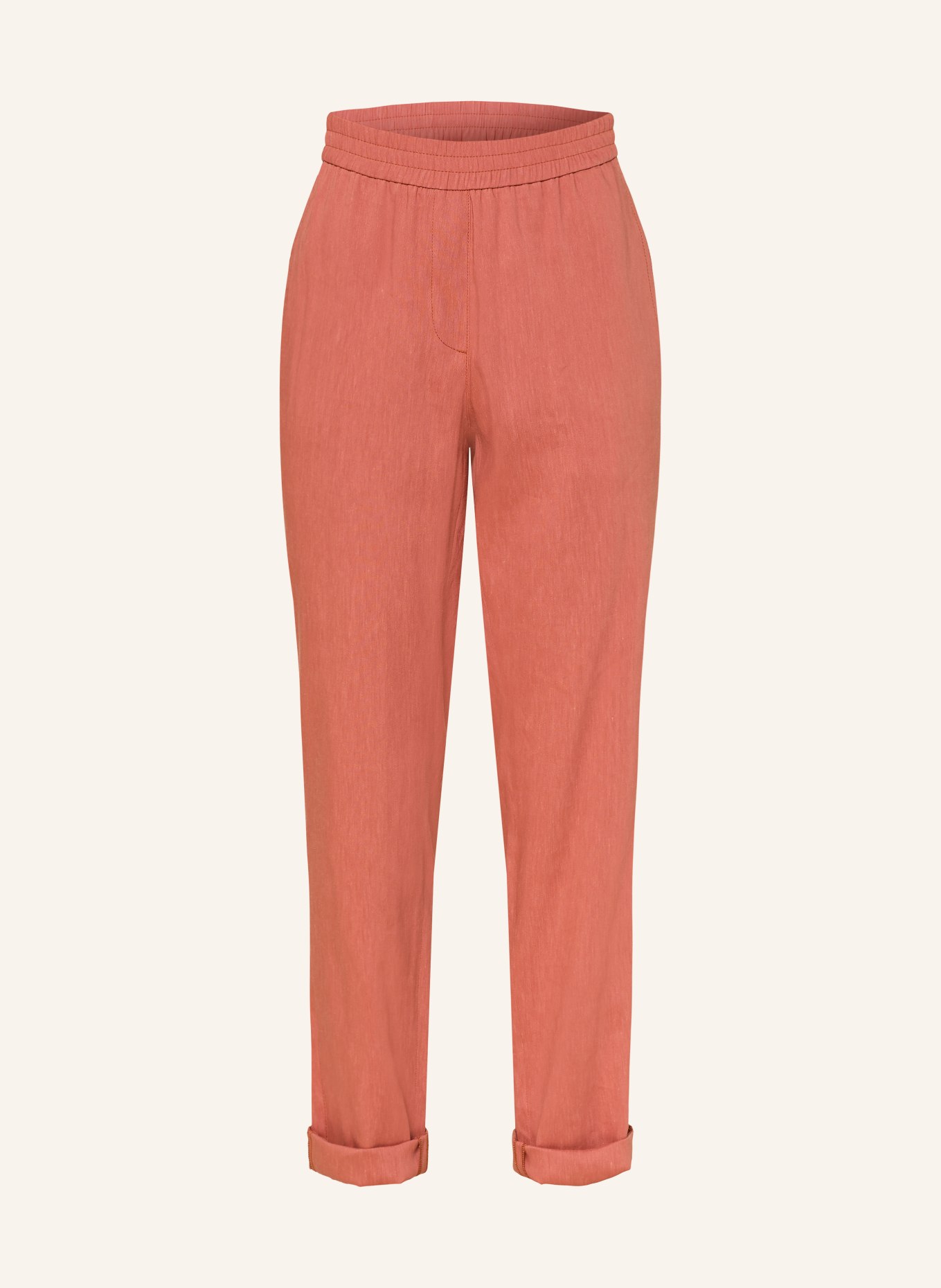 MARC CAIN Hose RHODOS mit Leinen: 488 etruscan red