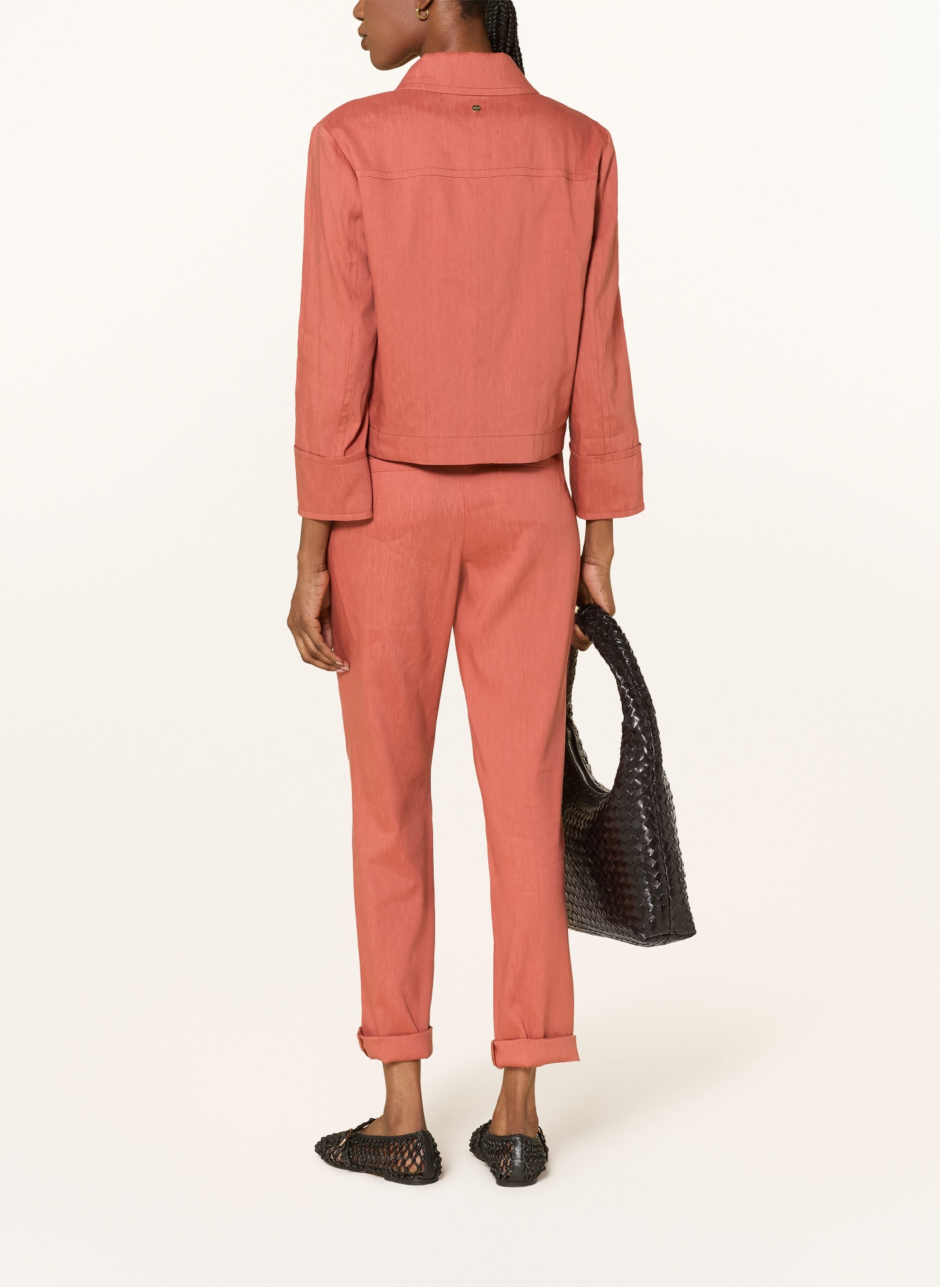 MARC CAIN Hose RHODOS mit Leinen: 488 etruscan red