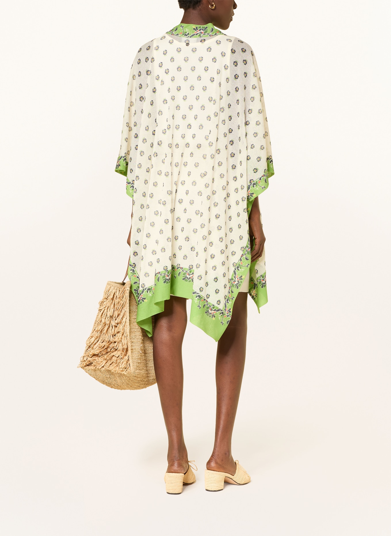 MARC CAIN Cape: 112 bright ecru