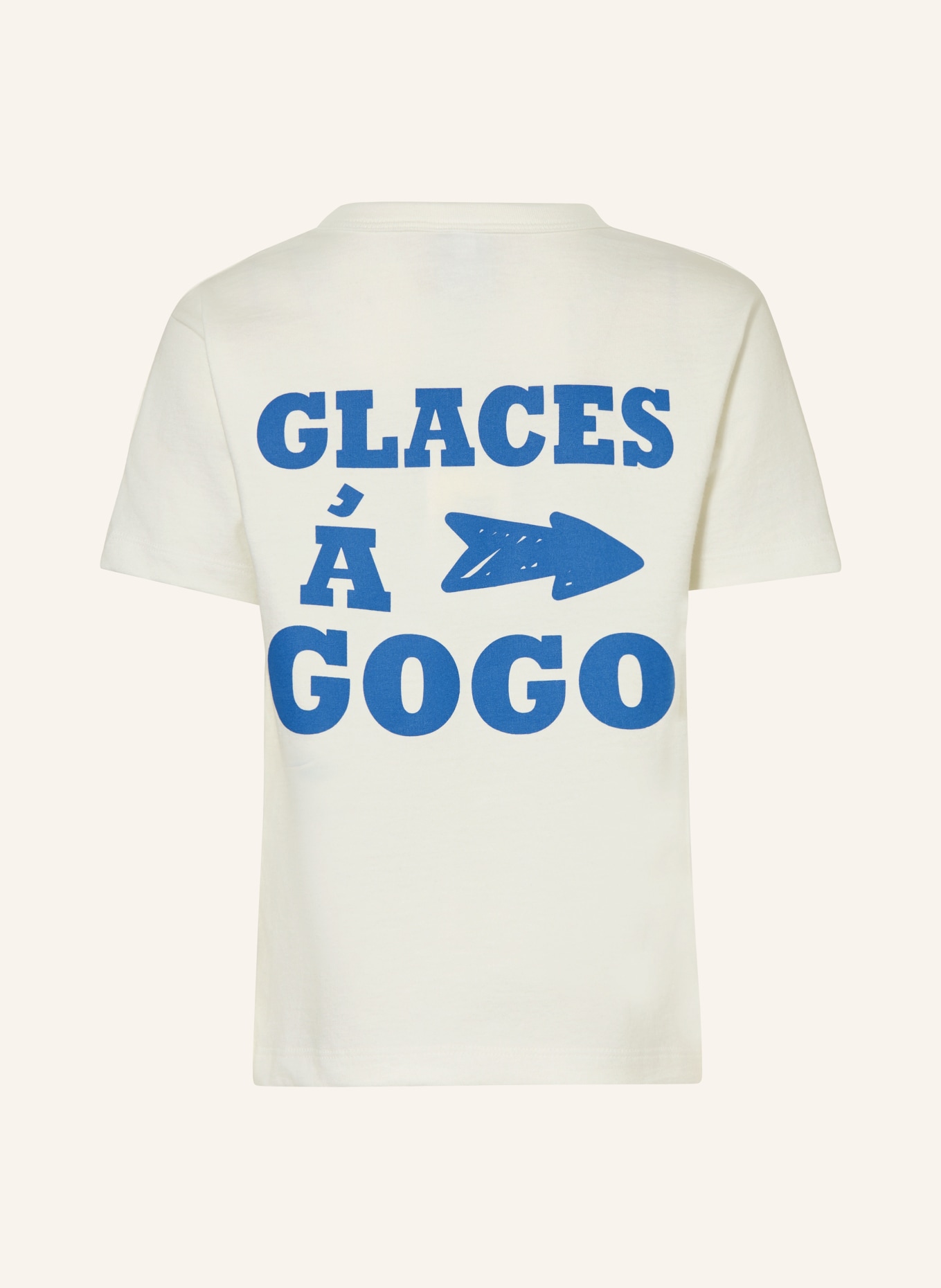 PETIT BATEAU T-shirt: CRÈME / BLEU