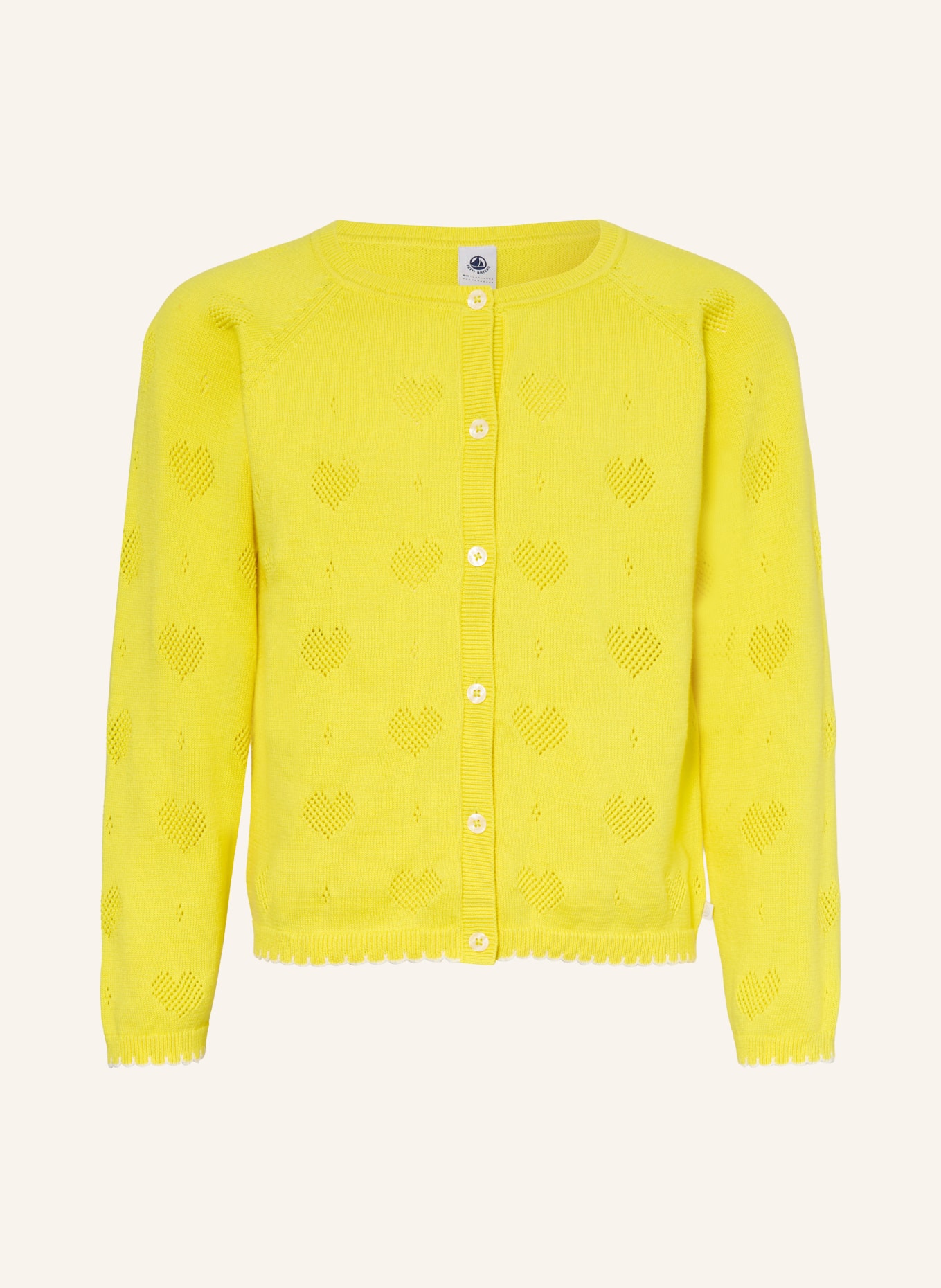 PETIT BATEAU cardigan: JAUNE FONCÉ