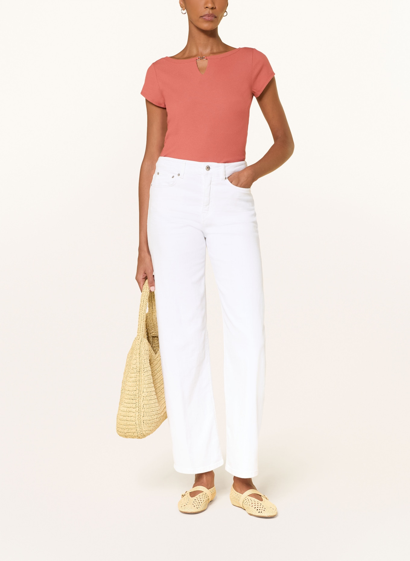 MARC CAIN T-Shirt: 488 etruscan red