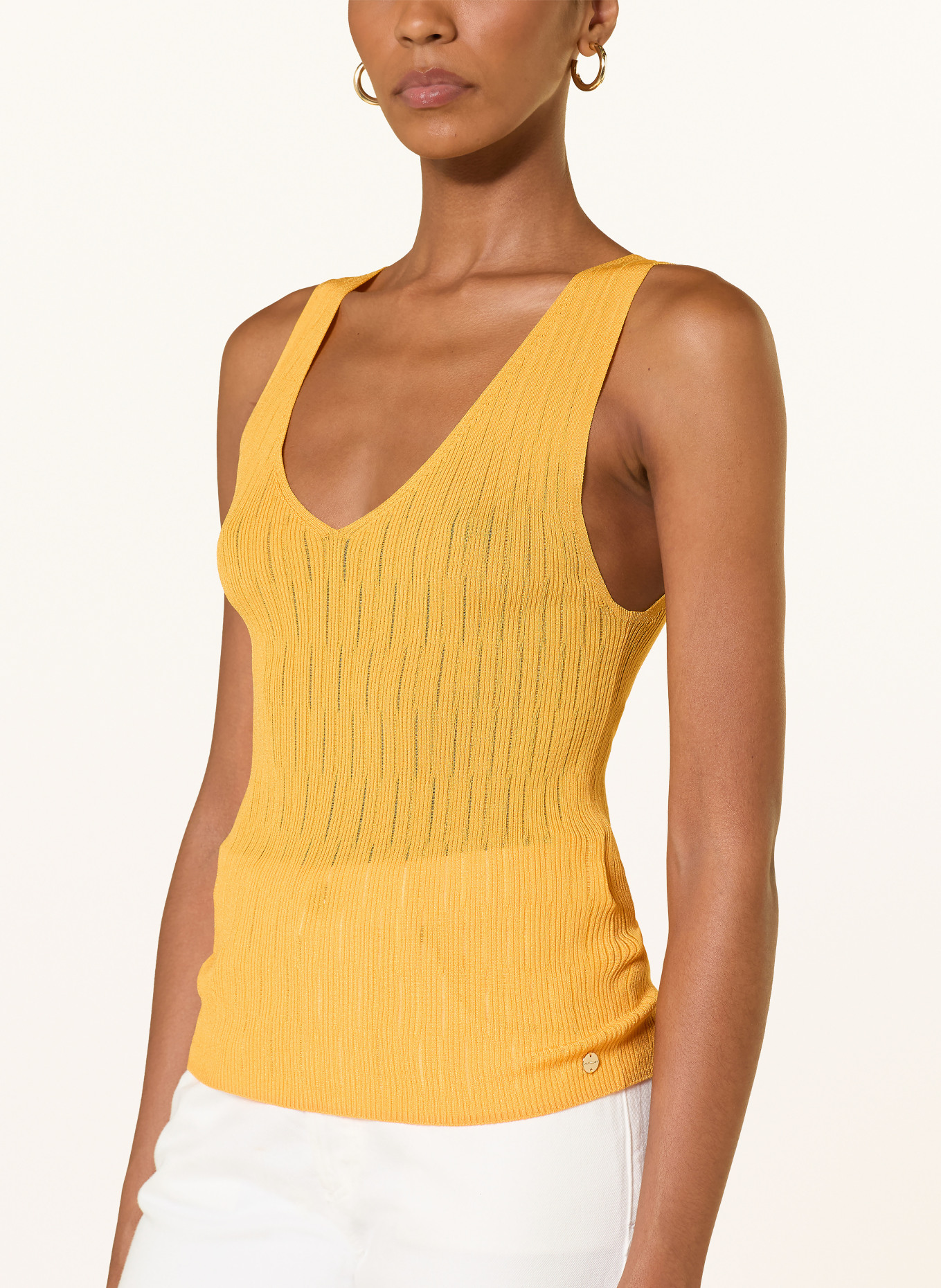 MARC CAIN Stricktop: 441 gold fusion