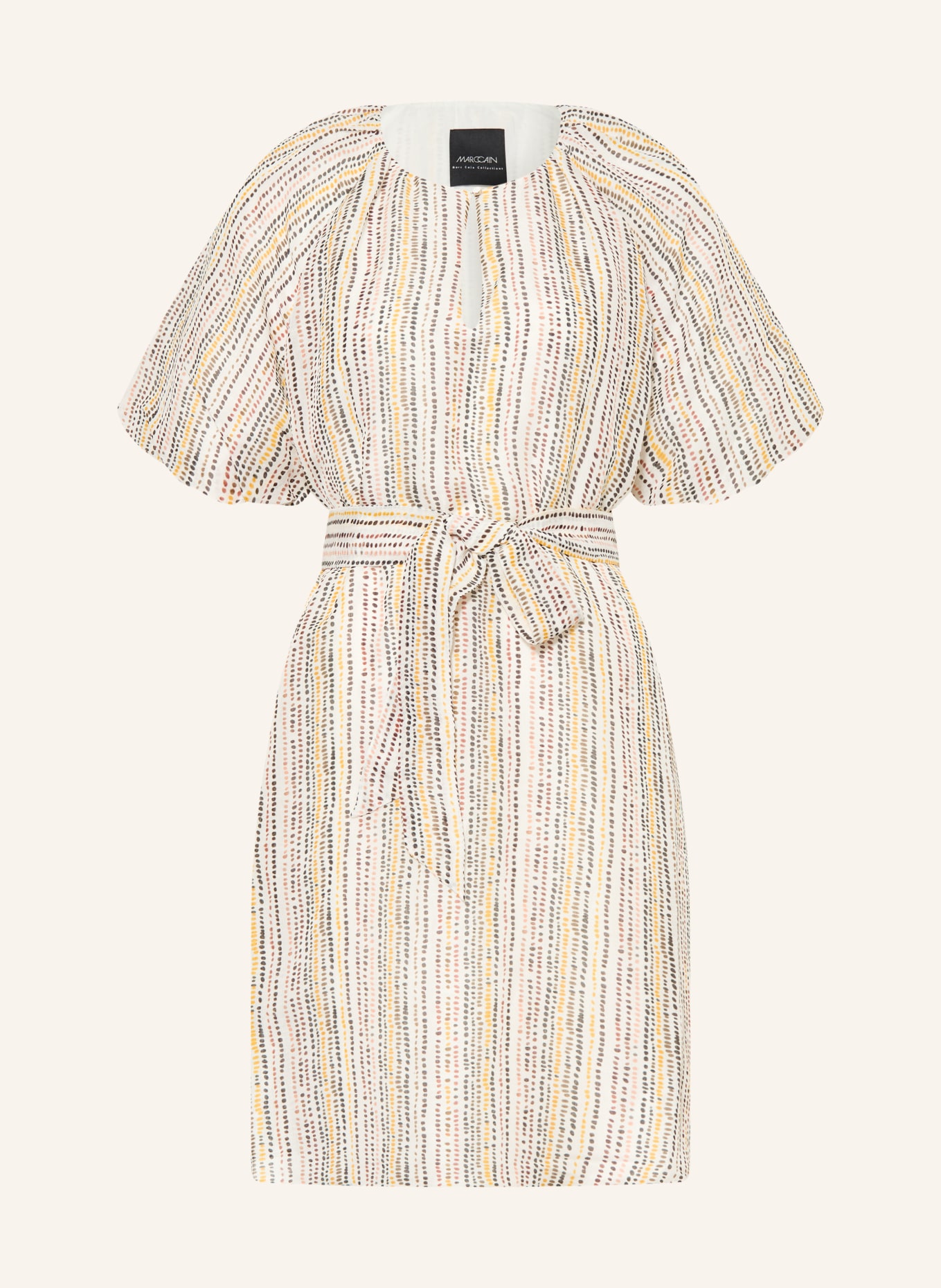 MARC CAIN Dress made of silk and linen: 488 etruscan red