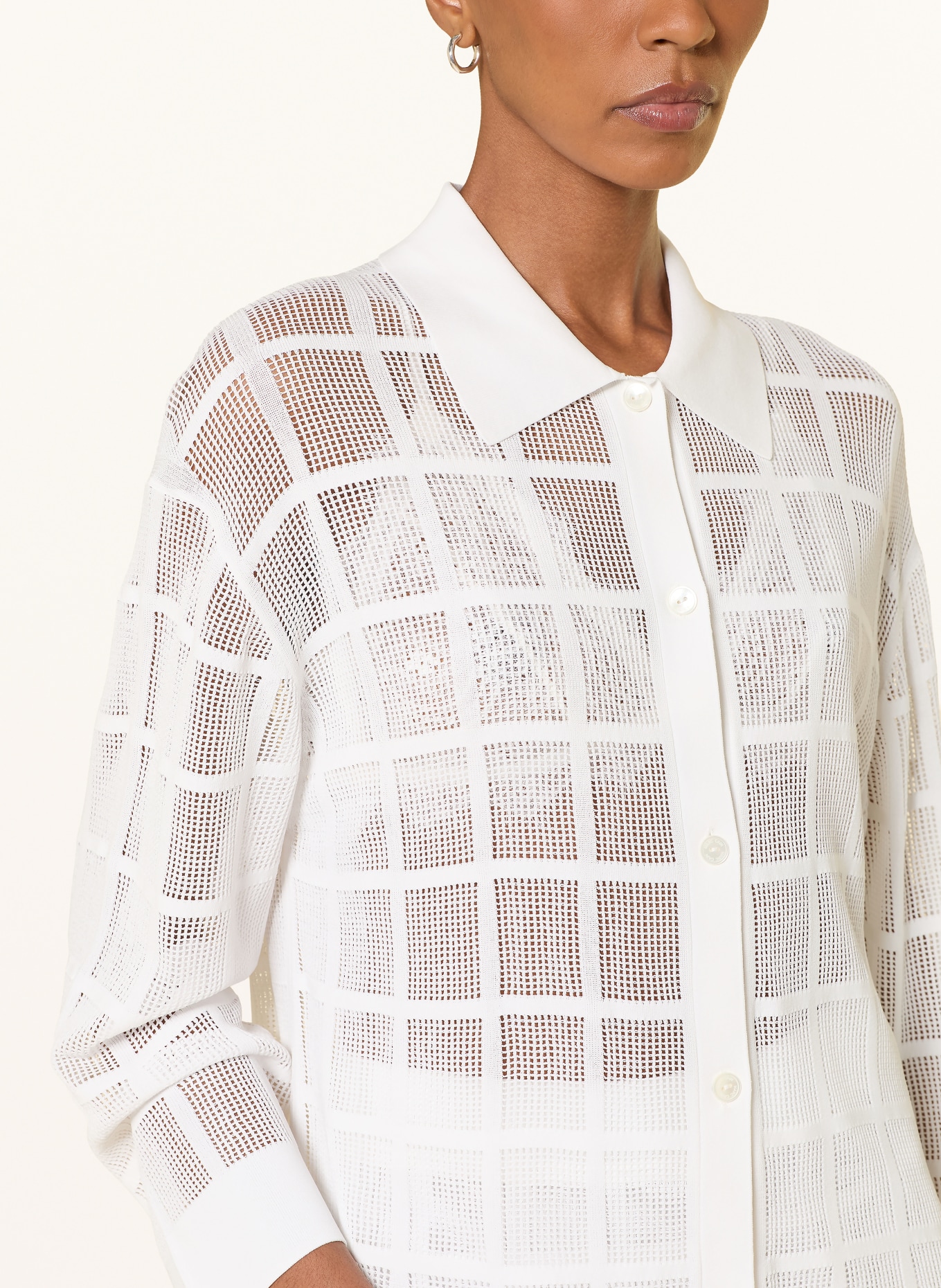 MARC CAIN Blusenshirt aus Mesh: 110 off