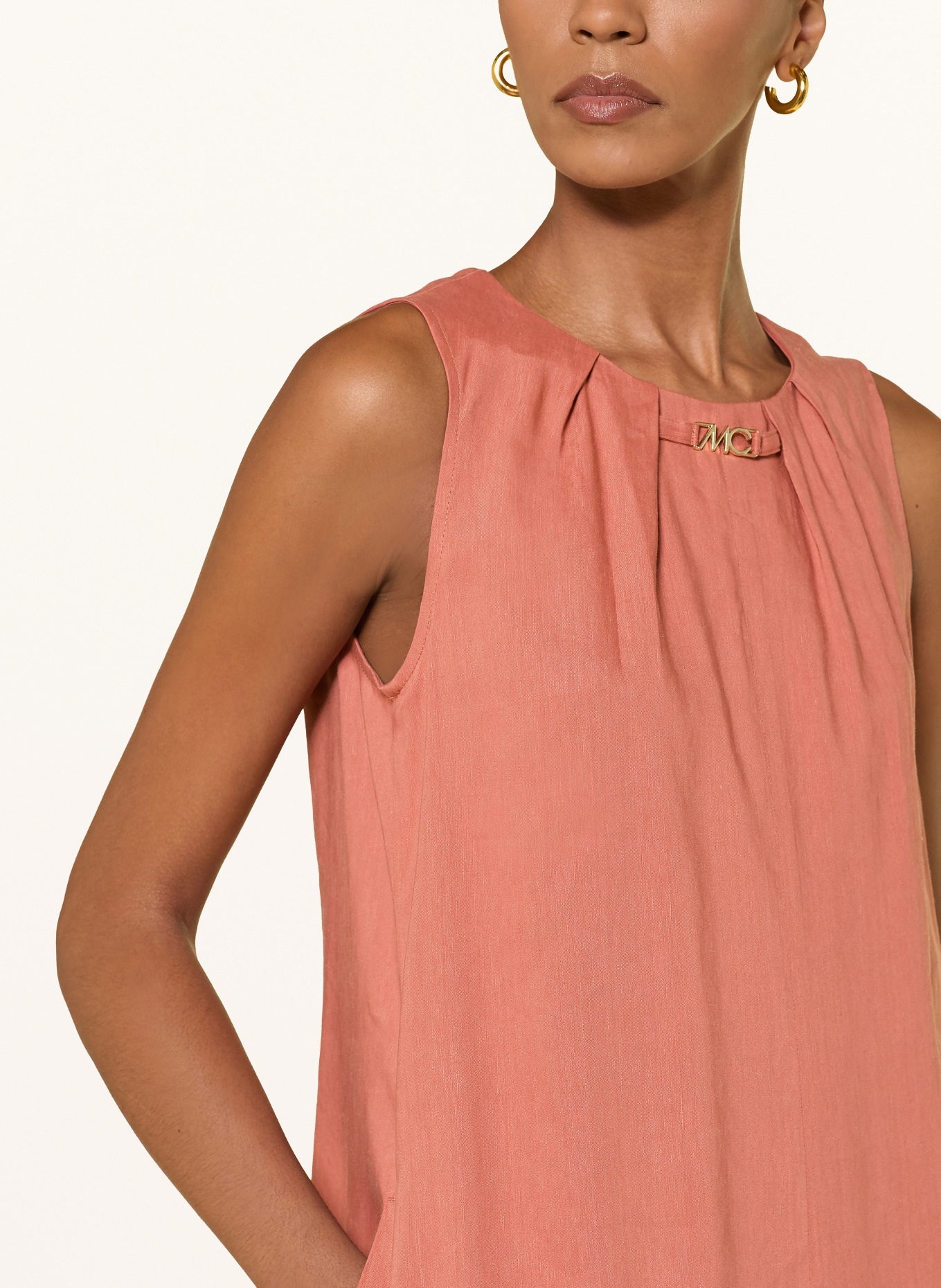 MARC CAIN Sukienka z lnu: 488 etruscan red