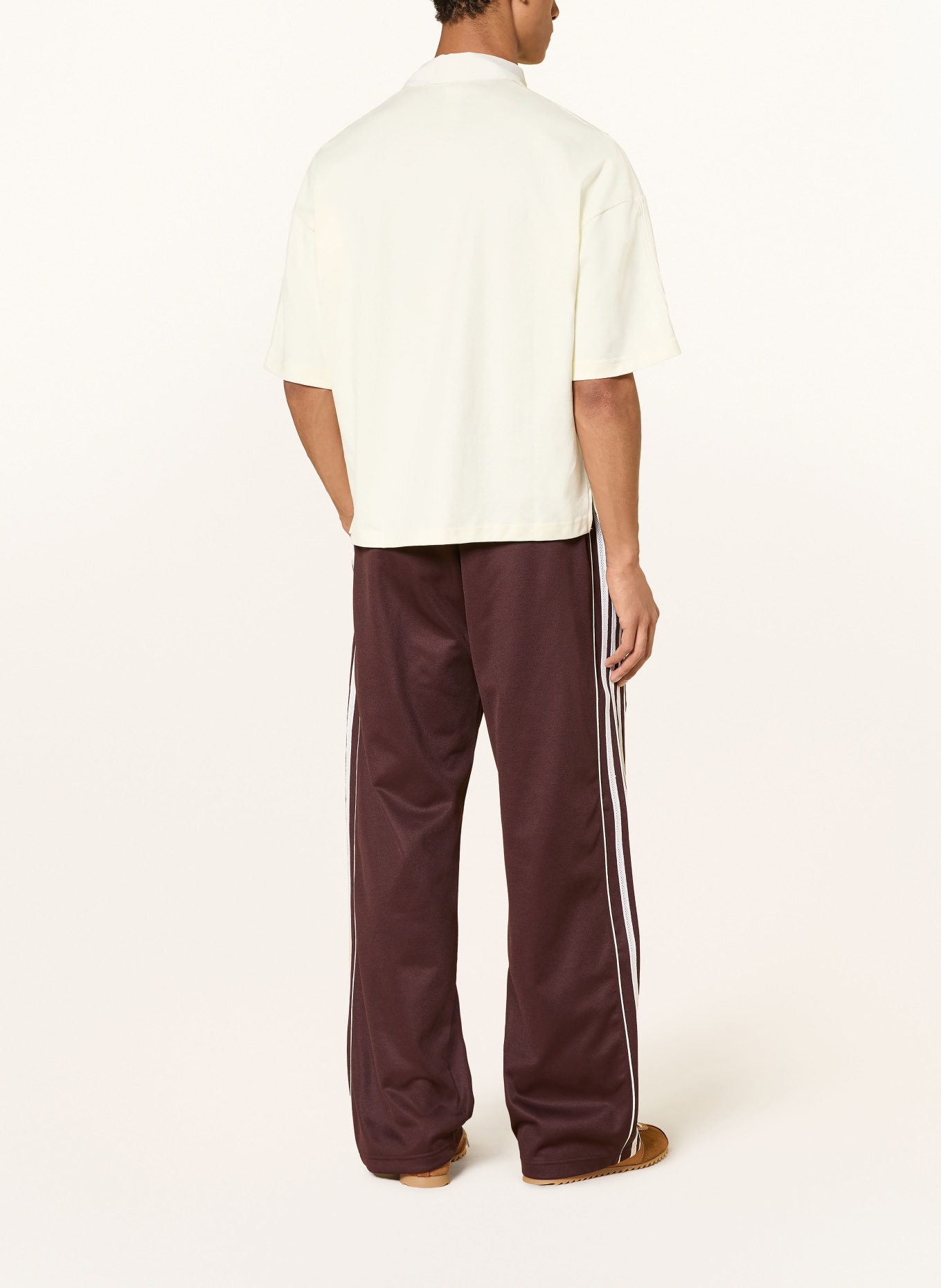 adidas Originals Track Pants WB TRACK PANT: DARK RED / ECRU