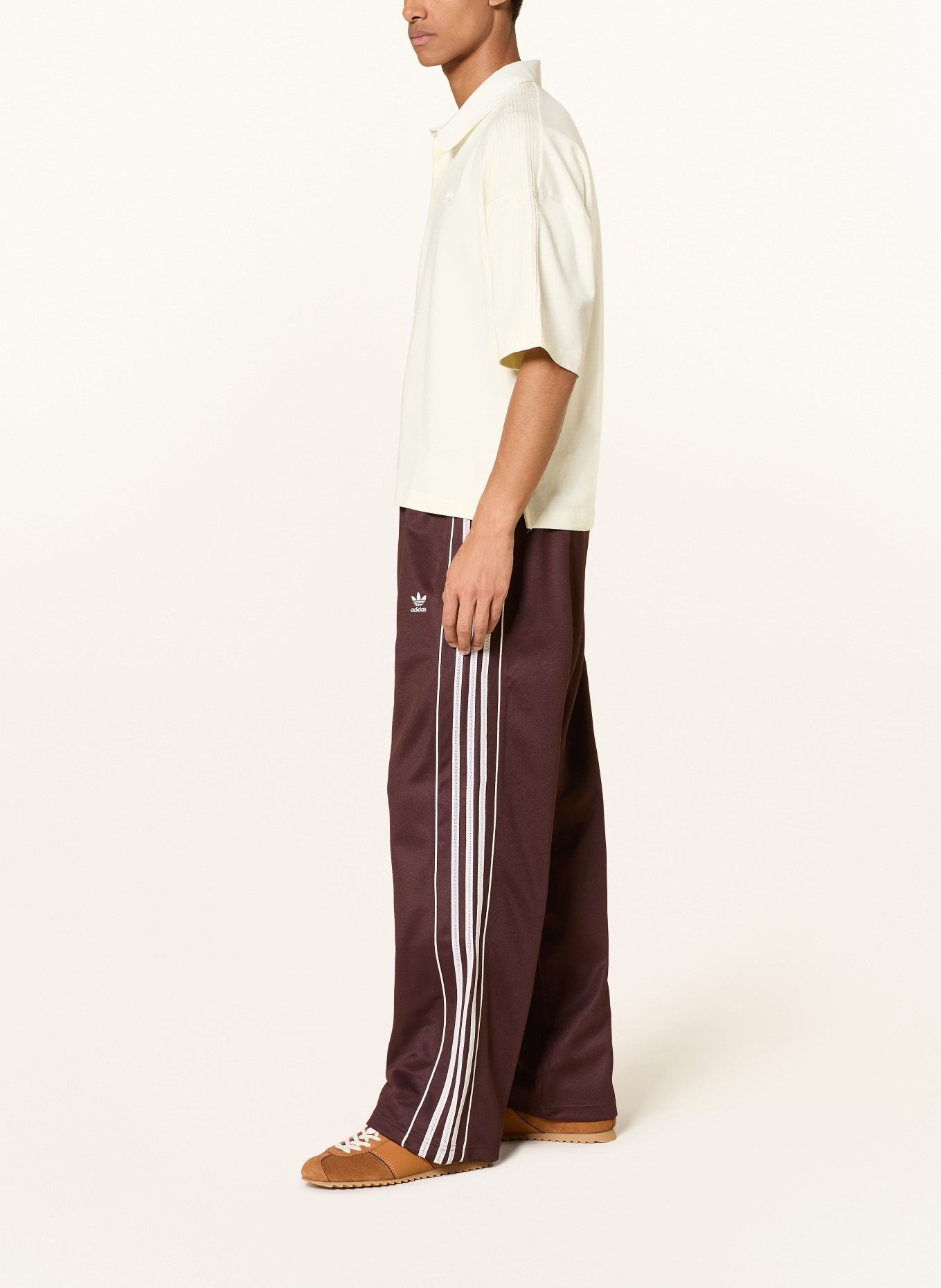 adidas Originals Track Pants WB TRACK PANT: DARK RED / ECRU