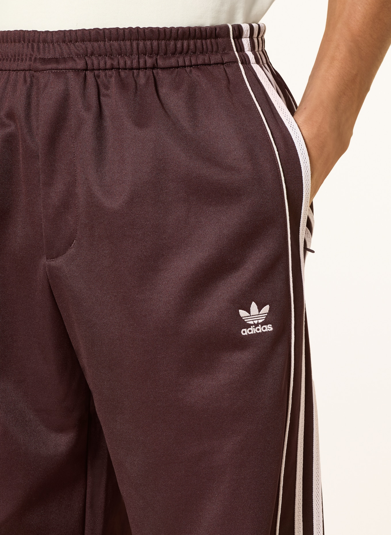 adidas Originals Track Pants WB TRACK PANT: DARK RED / ECRU
