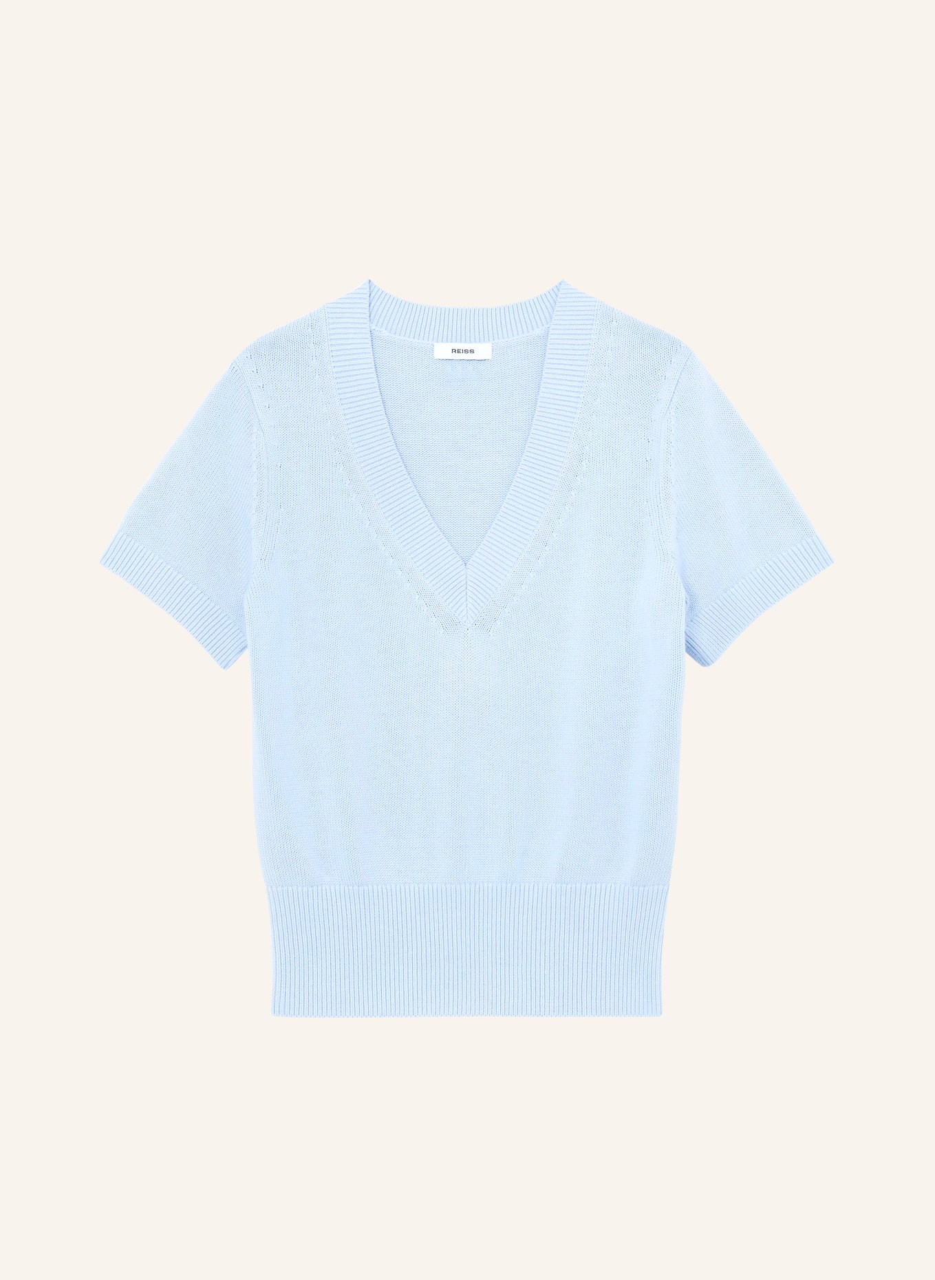 REISS Strickshirt VALERIE: HELLBLAU