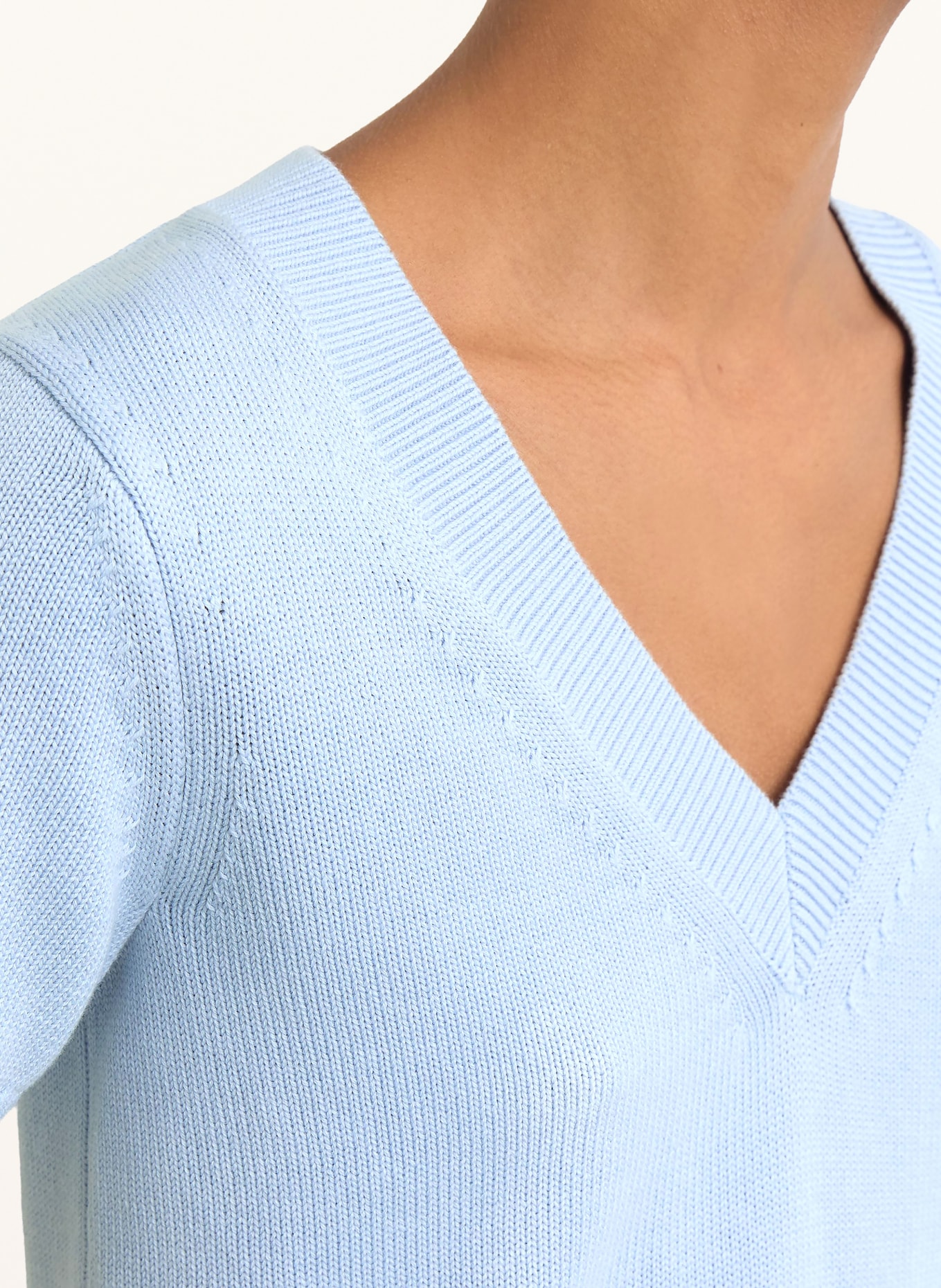 REISS Strickshirt VALERIE: HELLBLAU