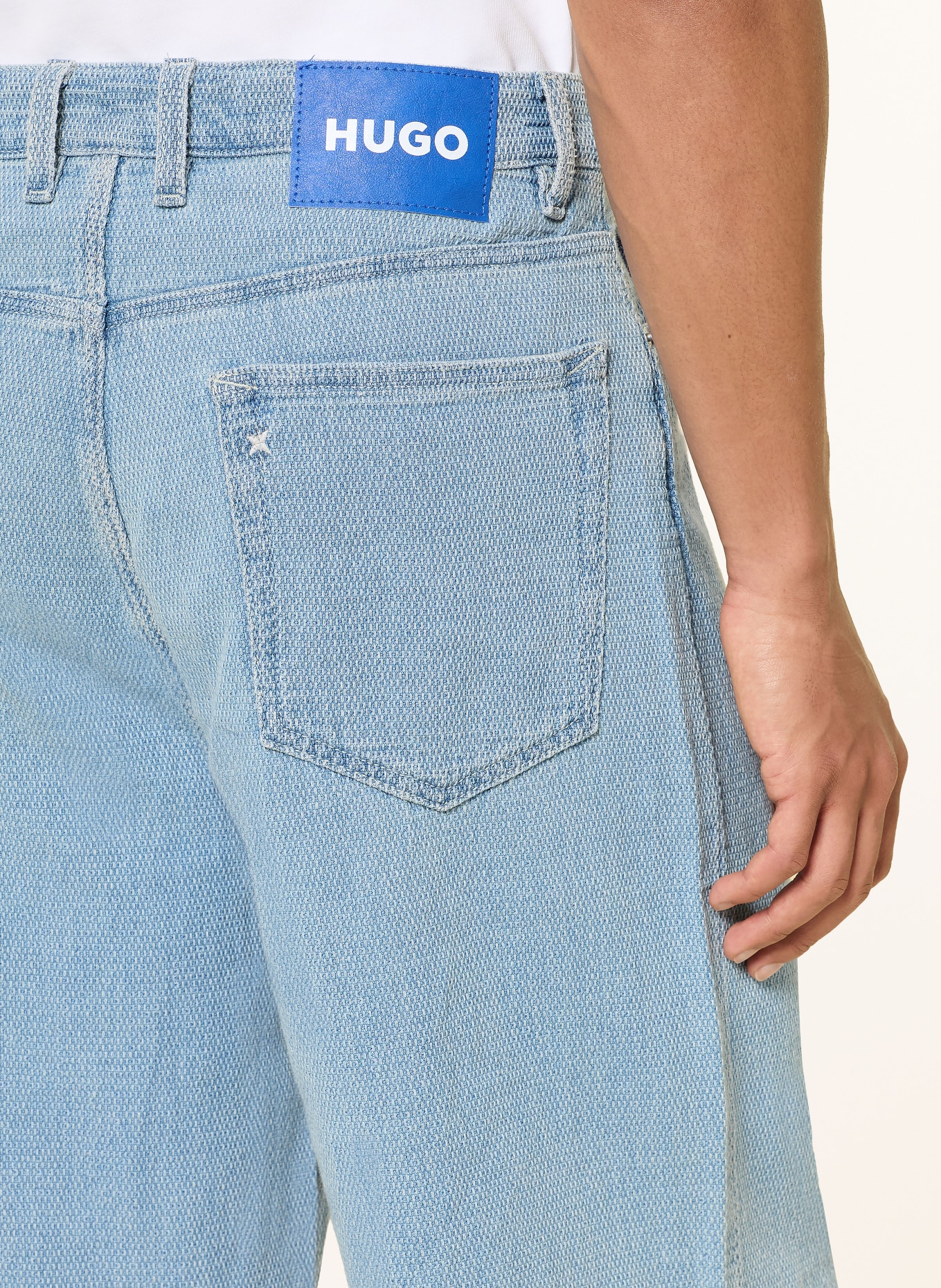 HUGO Jeansshorts MASON: 444 TURQUOISE/AQUA