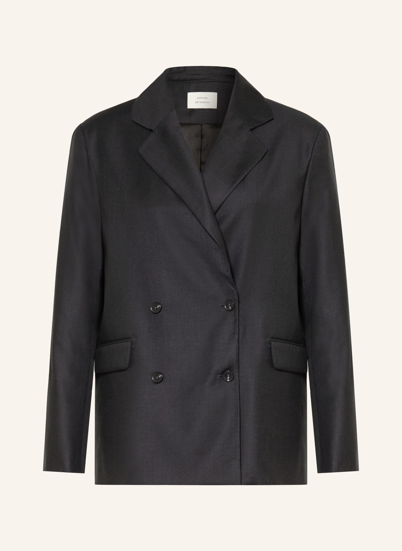 LOULOU DE SAISON Oversized-Blazer DONAU: SCHWARZ