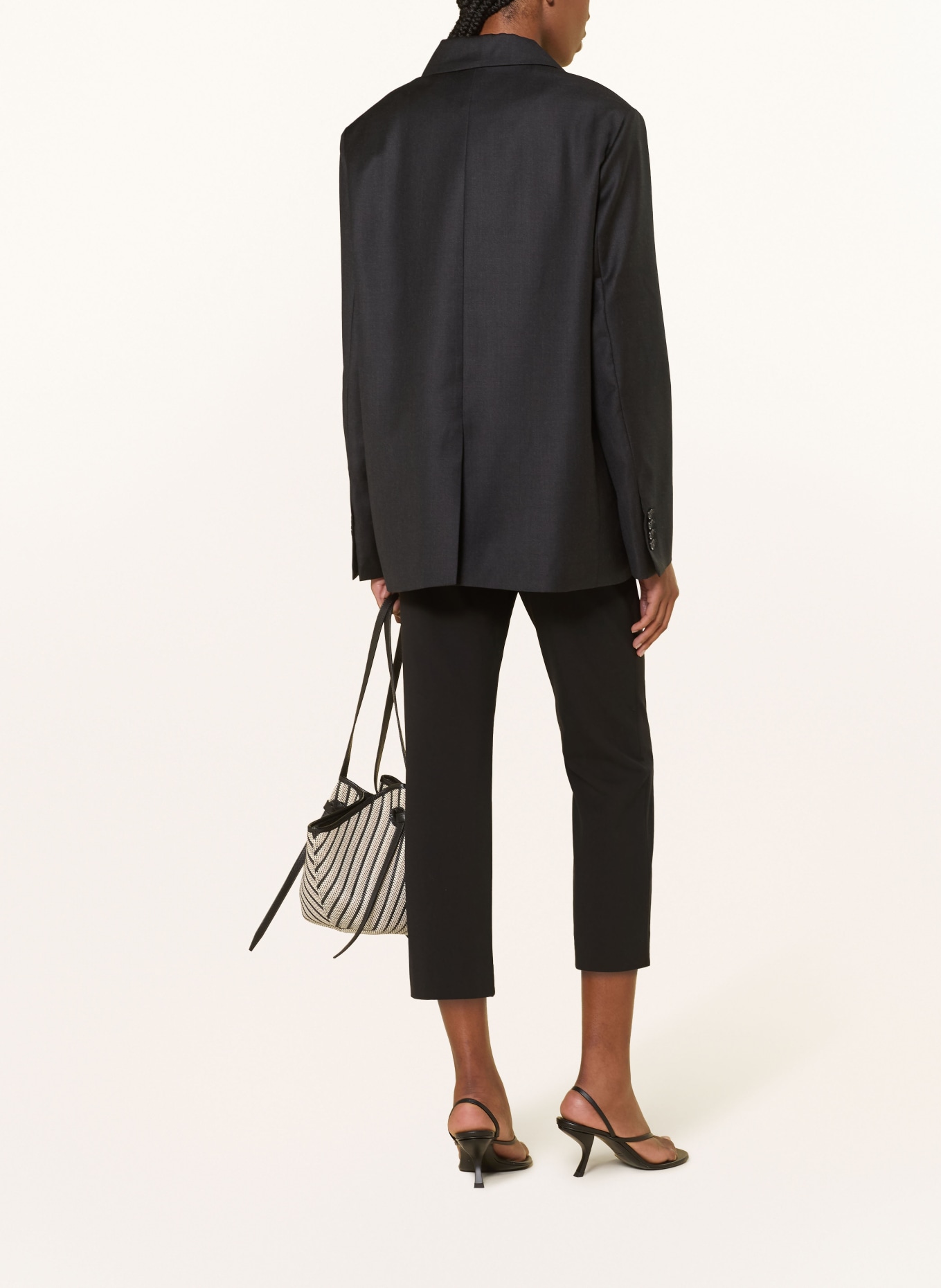 LOULOU DE SAISON Oversized-Blazer DONAU: SCHWARZ