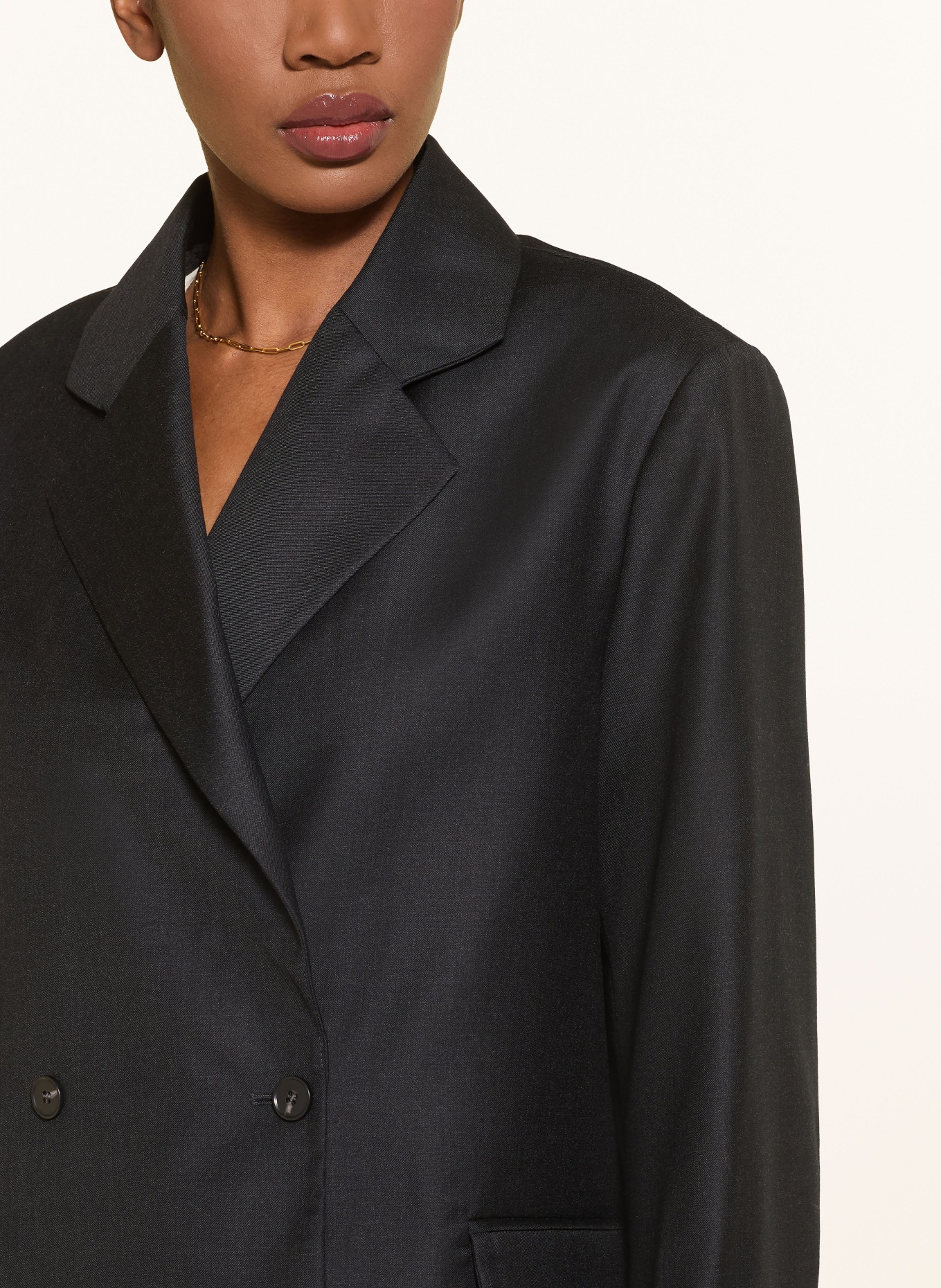 LOULOU DE SAISON Oversized-Blazer DONAU: SCHWARZ