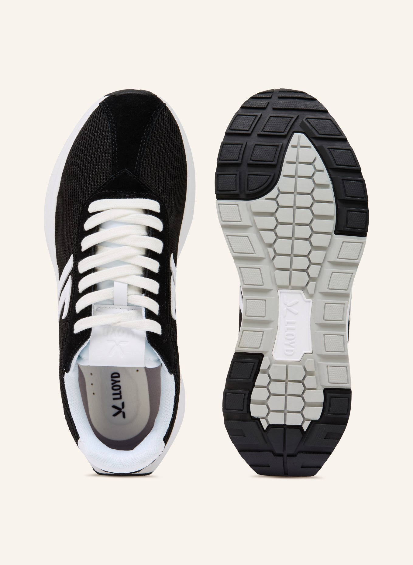 LLOYD Sneaker TEMPO: CZARNY / BIAŁY