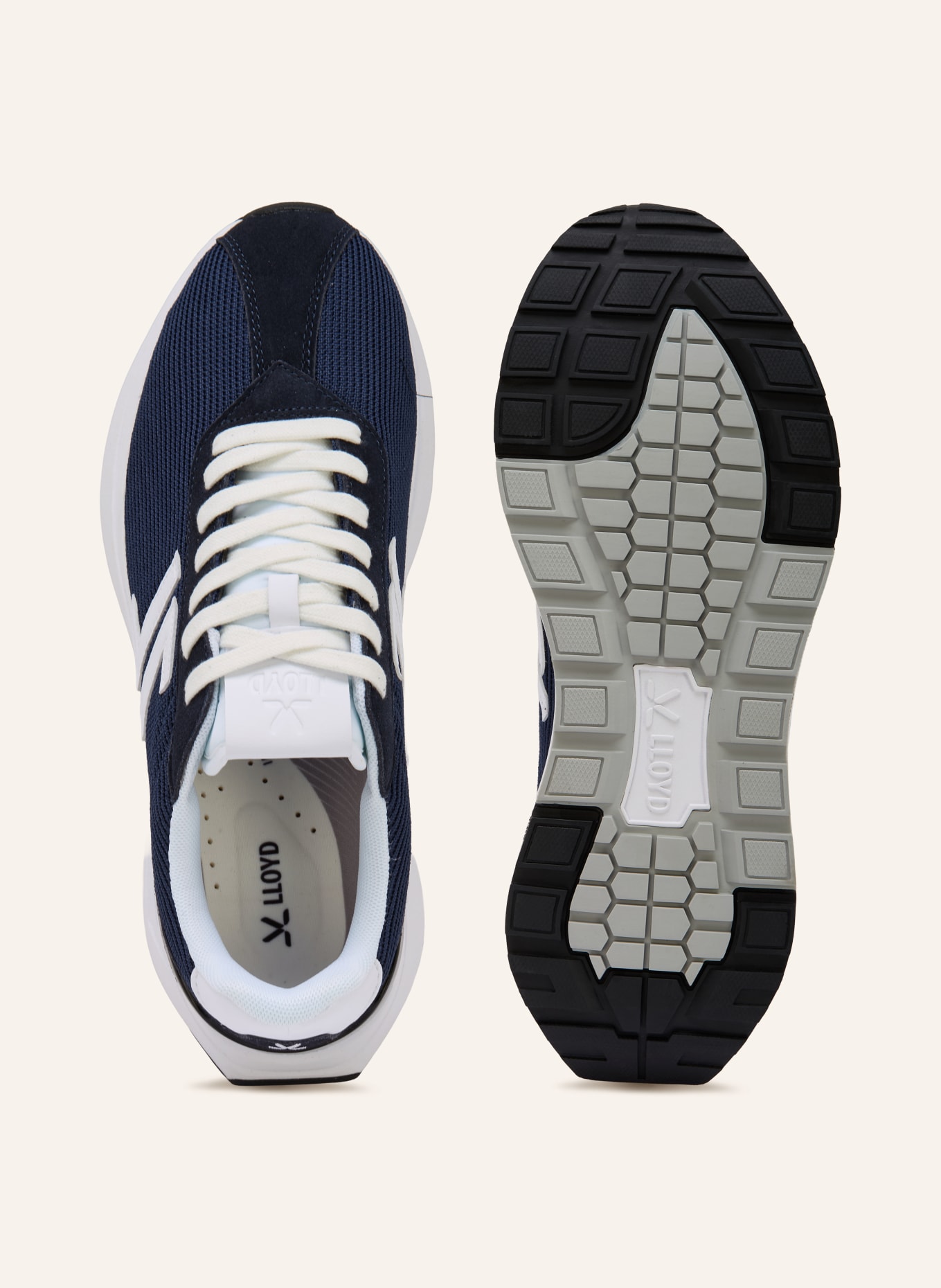 LLOYD Sneaker TEMPO: DUNKELBLAU / WEISS