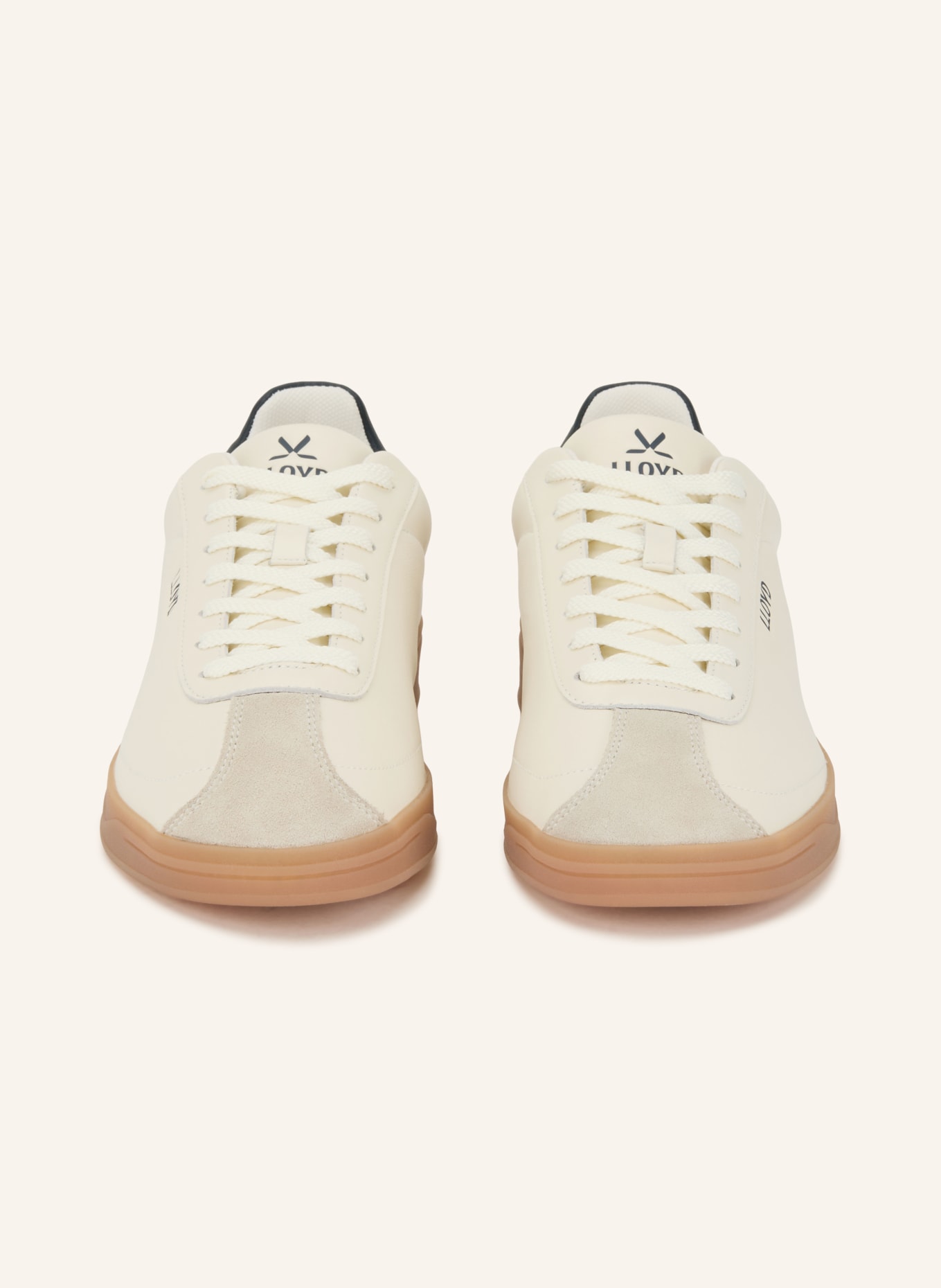 LLOYD ONIRA Sneakers: ECRU / LIGHT GRAY / BLACK
