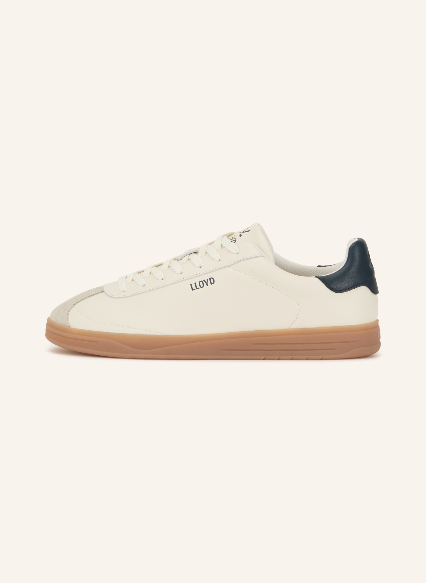 LLOYD ONIRA Sneakers: ECRU / LIGHT GRAY / BLACK
