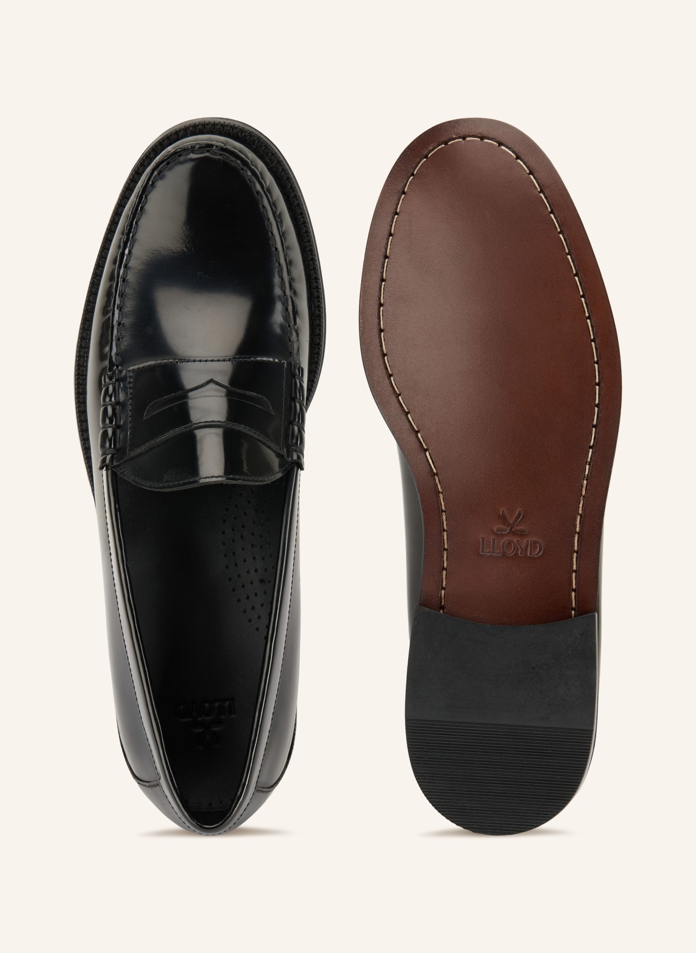 LLOYD CLOUT MOVE Penny Loafers: BLACK