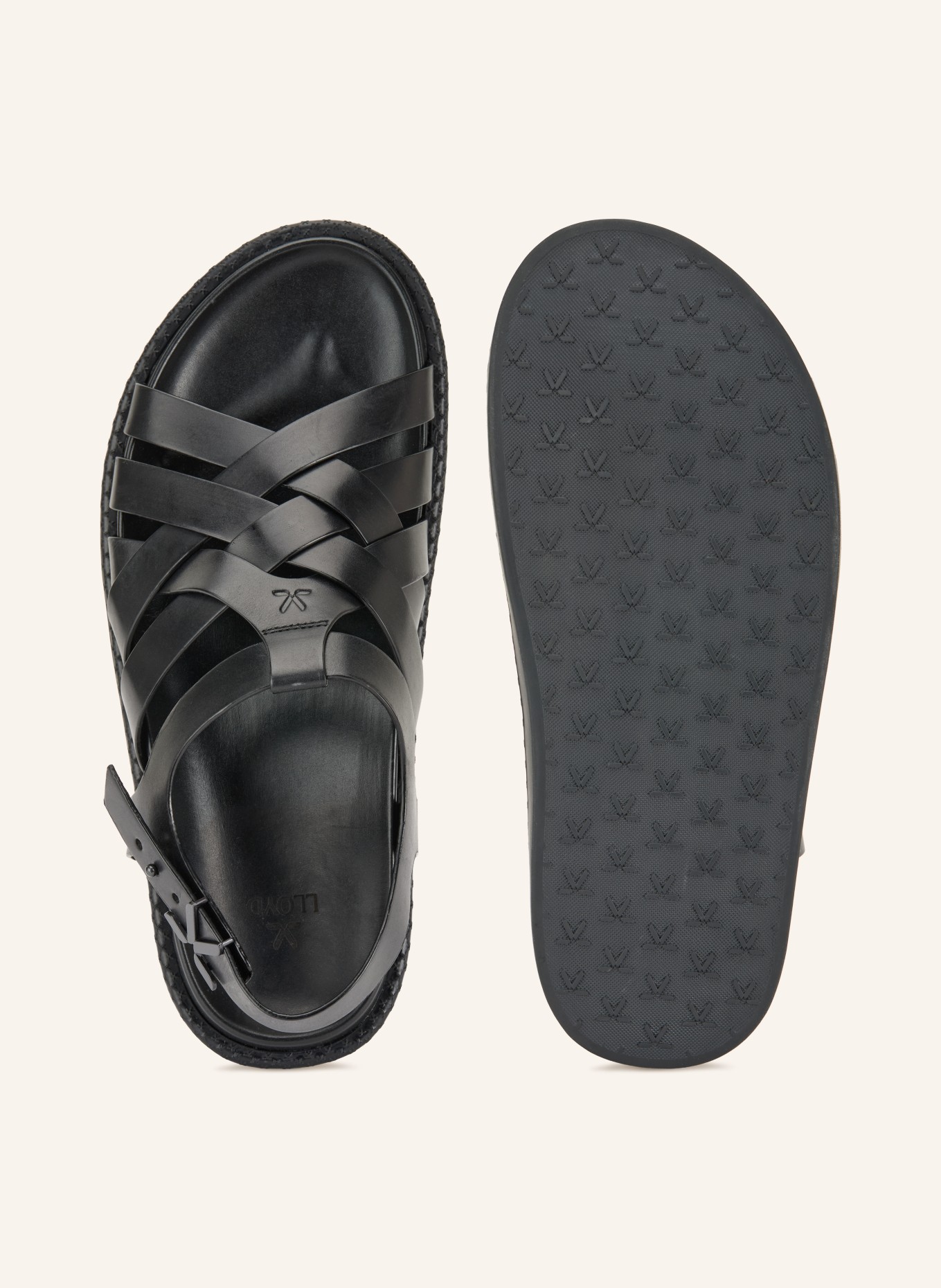 LLOYD Sandalen AXIS: ZWART