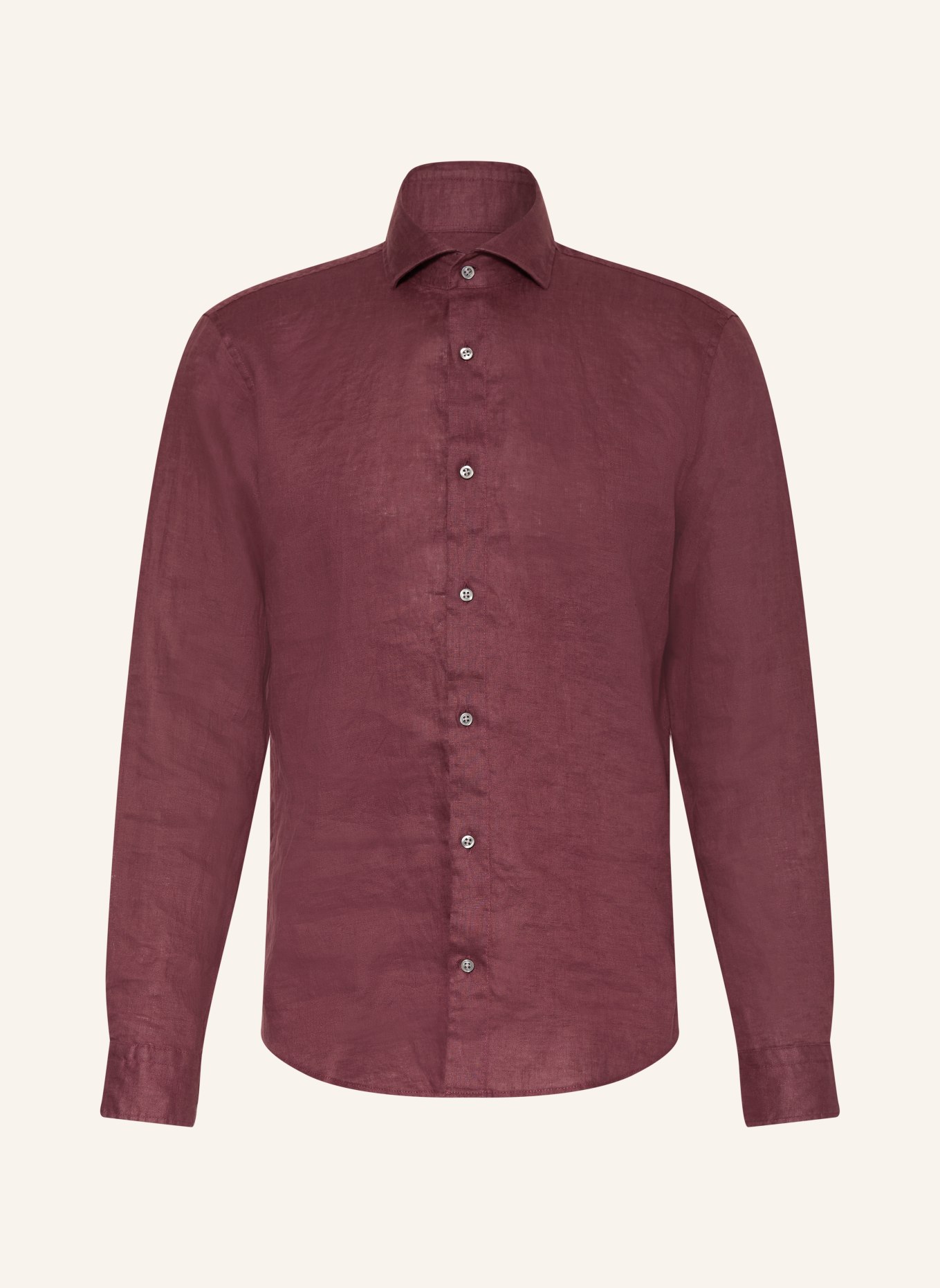 STRELLSON Leinenhemd CEASAR Slim Fit: DUNKELROT