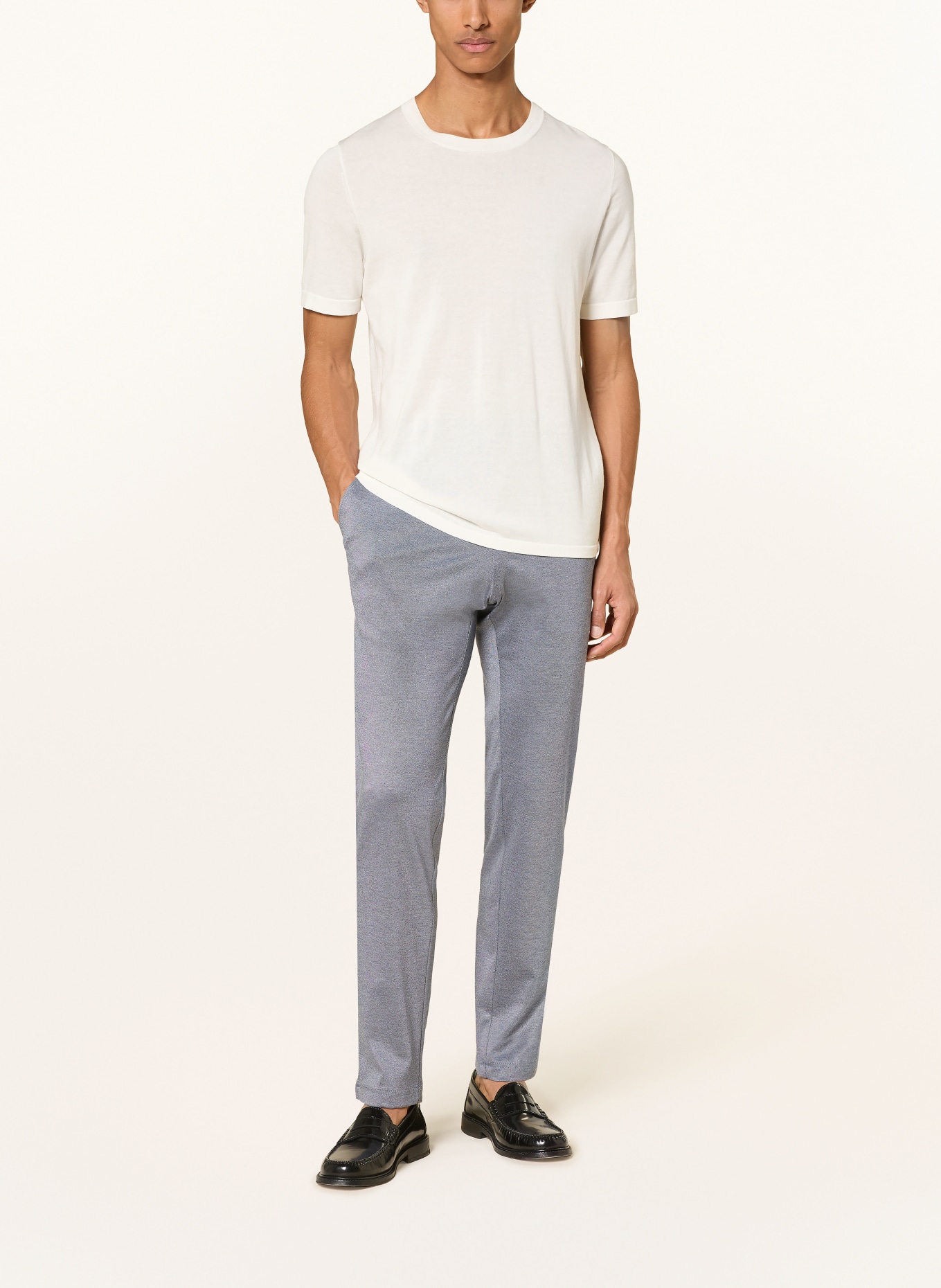 STRELLSON TIUS slim fit suit pants made of jersey: 410 Navy 410