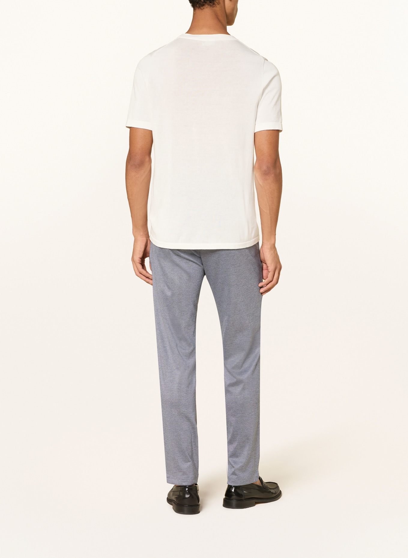 STRELLSON TIUS slim fit suit pants made of jersey: 410 Navy 410