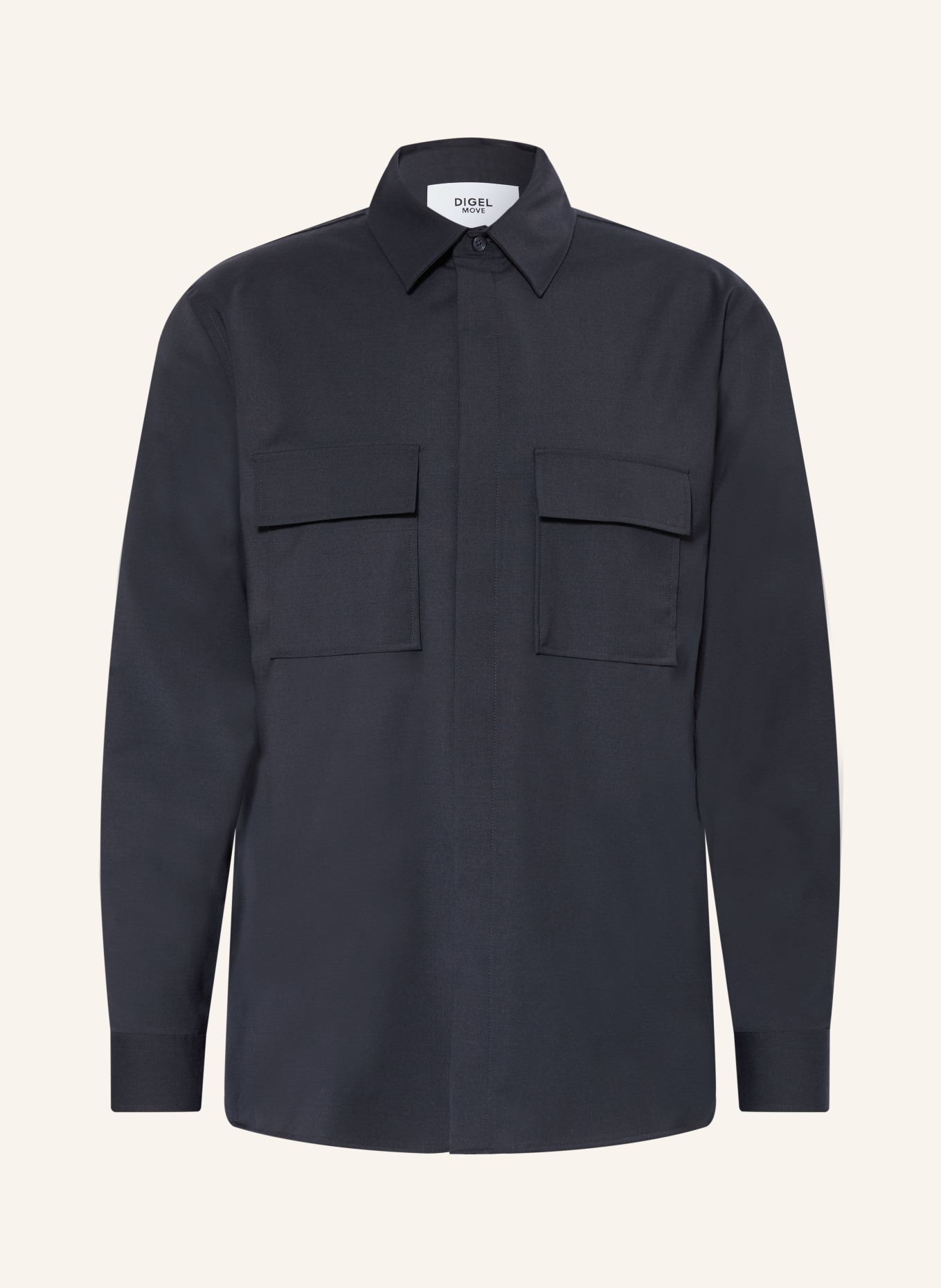 DIGEL move ARION Overshirt: DARK BLUE