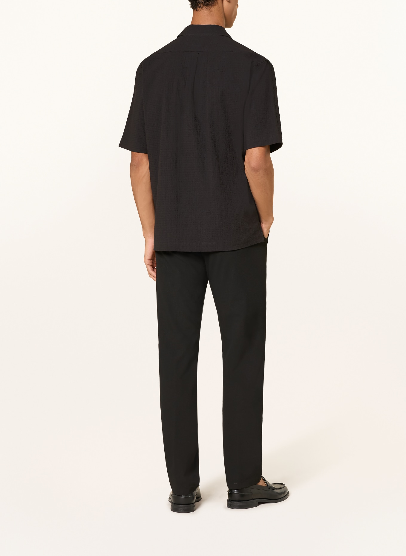 DIGEL move ALFIE Resort Shirt, Regular Fit: BLACK