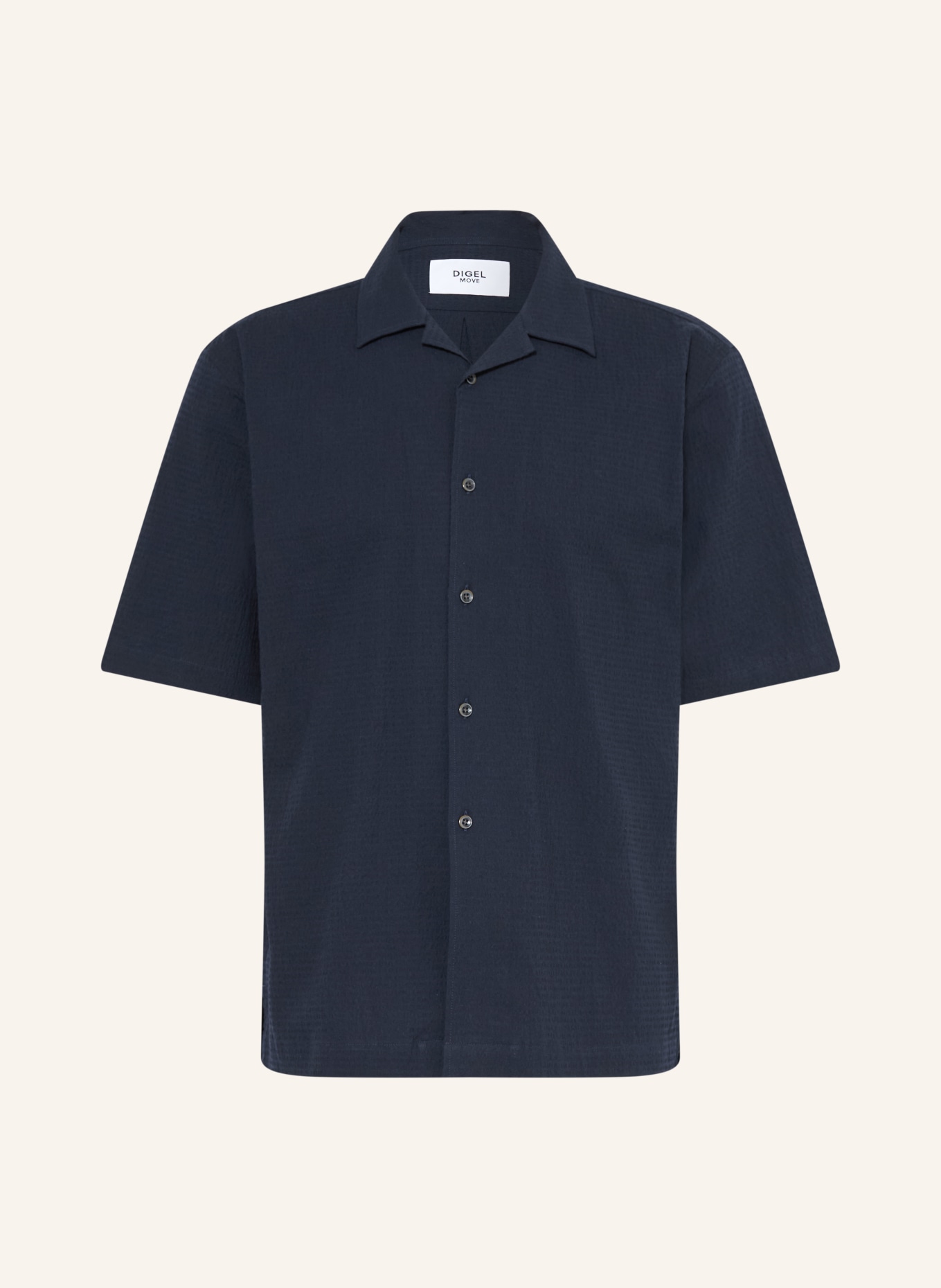DIGEL move ALFIE Resort Shirt, Regular Fit: DARK BLUE