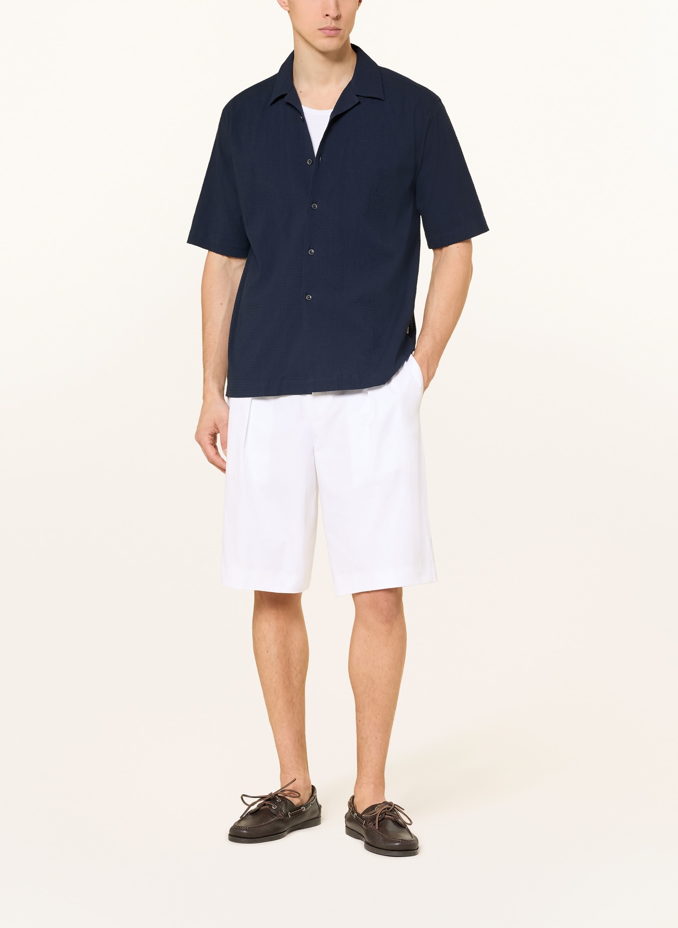 DIGEL move ALFIE Resort Shirt, Regular Fit: DARK BLUE