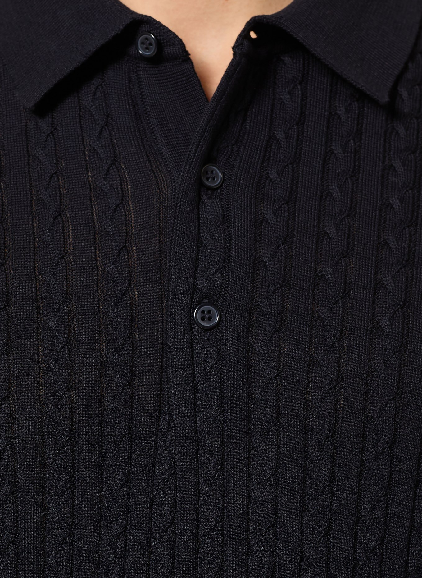 STRELLSON Strick-Poloshirt ADRIAN: DUNKELBLAU