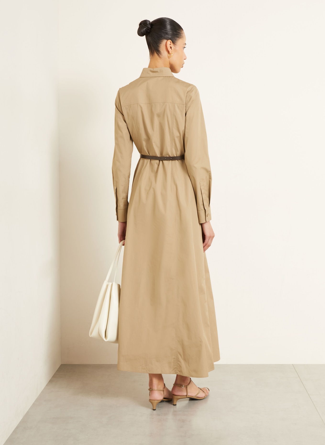 Max Mara ADUNCO Shirt Dress: BEIGE
