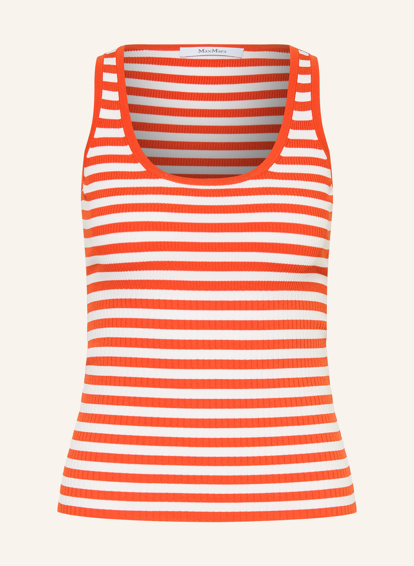 Max Mara Stricktop GHIRO: WEISS / ROT