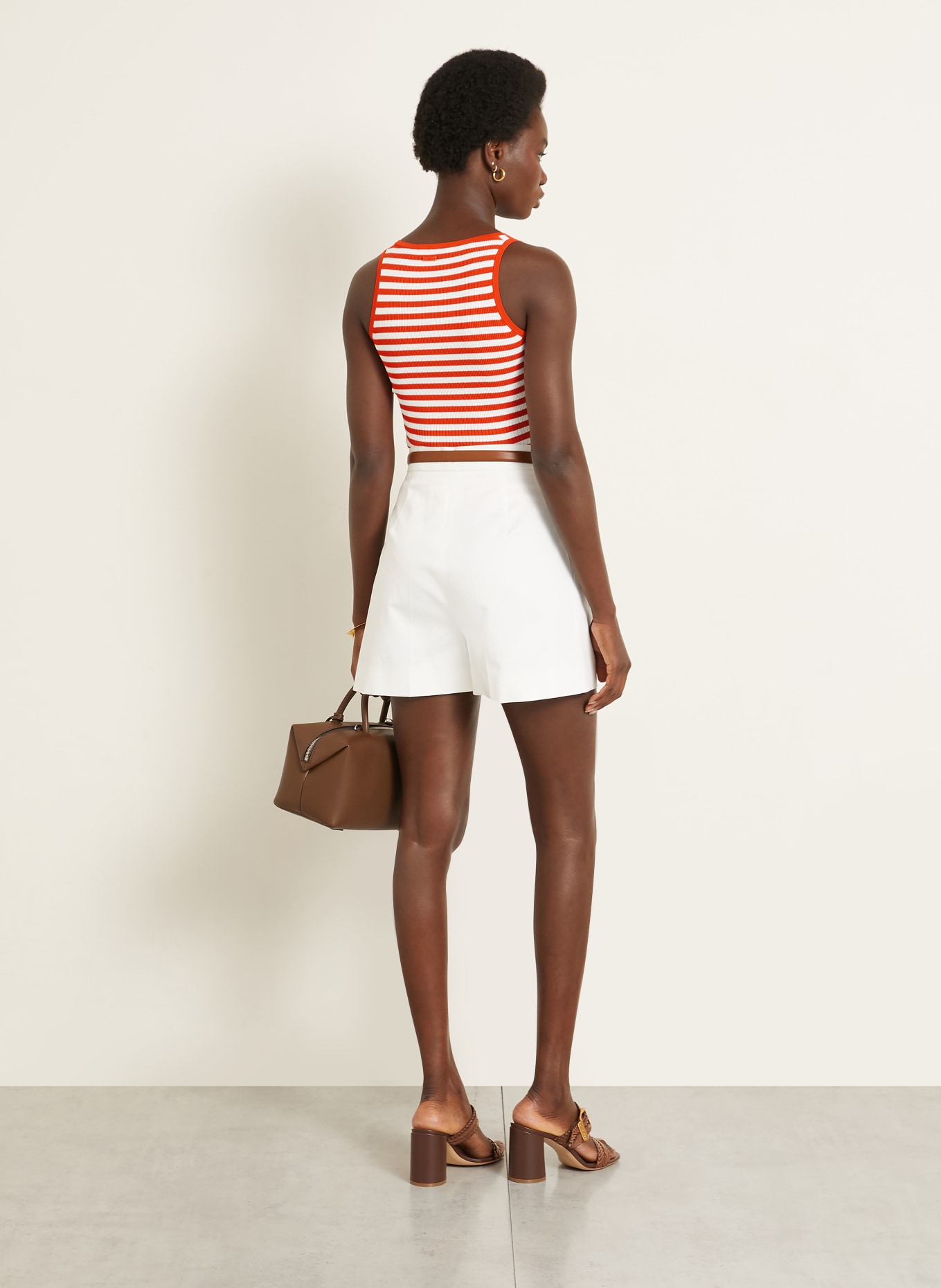 Max Mara Stricktop GHIRO: WEISS / ROT