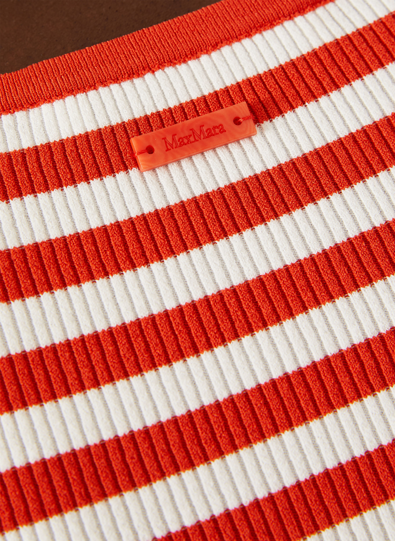 Max Mara Stricktop GHIRO: WEISS / ROT