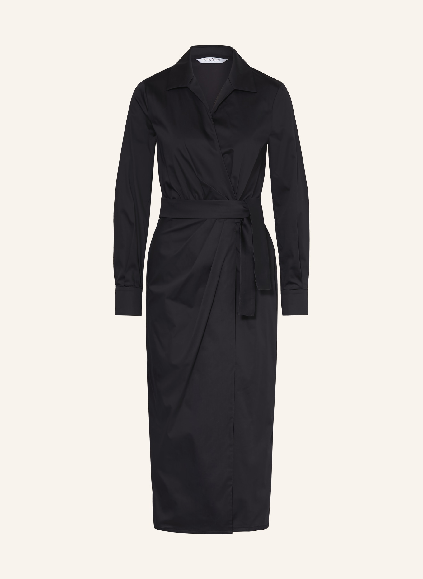 Max Mara OTTELIA Wrap Dress: BLACK
