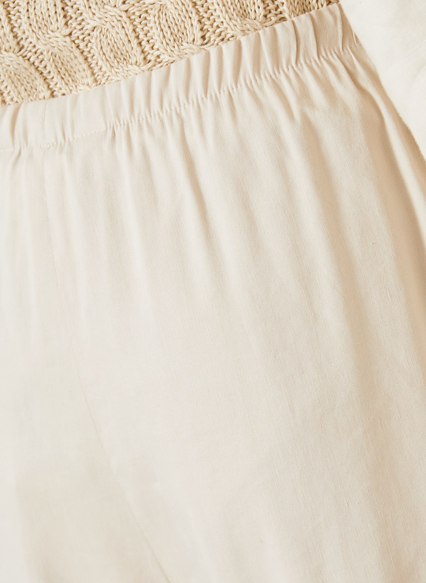 Max Mara Marlenehose DESTINO mit Leinen: BEIGE