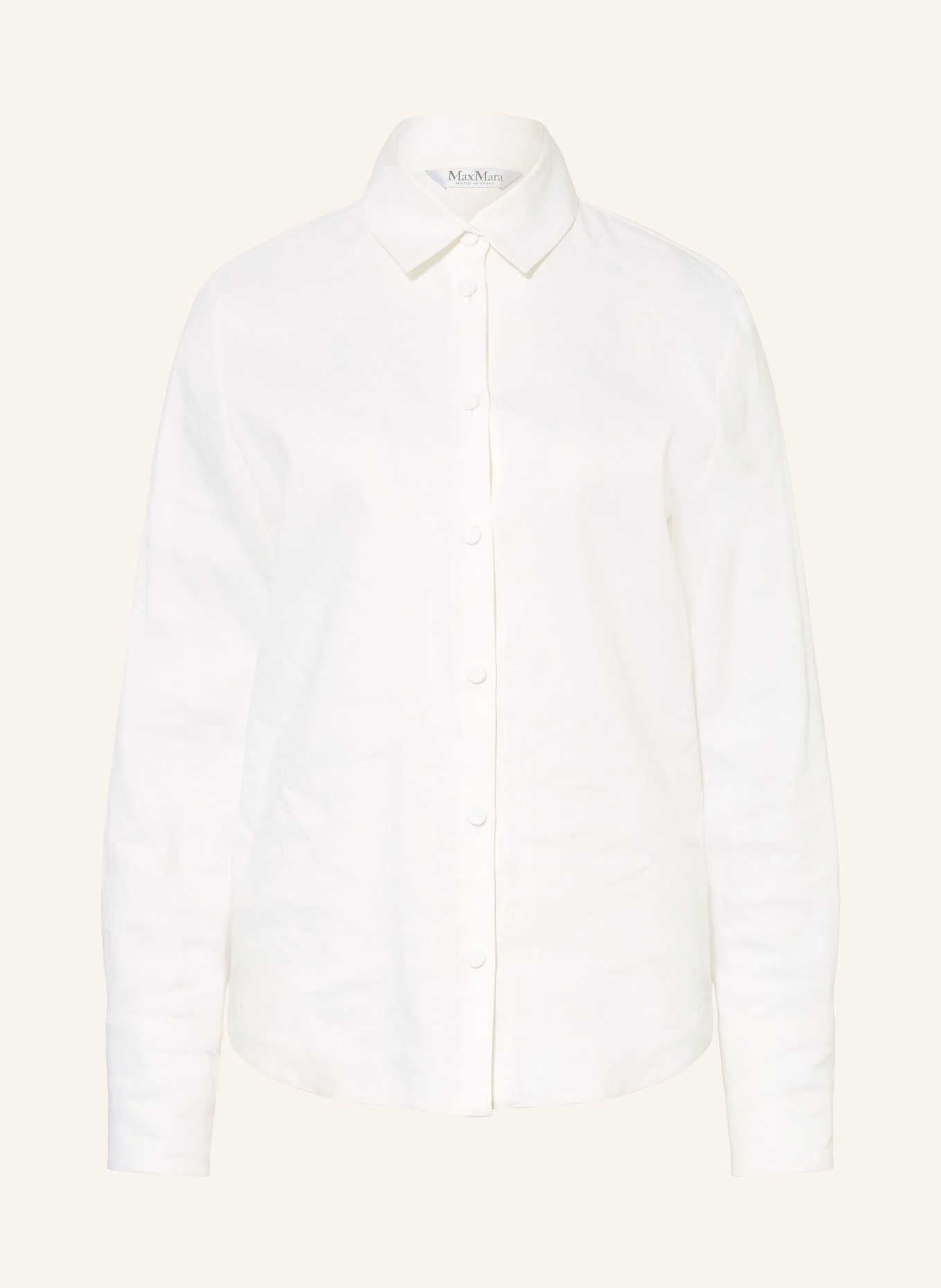 Max Mara Overhemdblouse BADESSE met linnen: WIT
