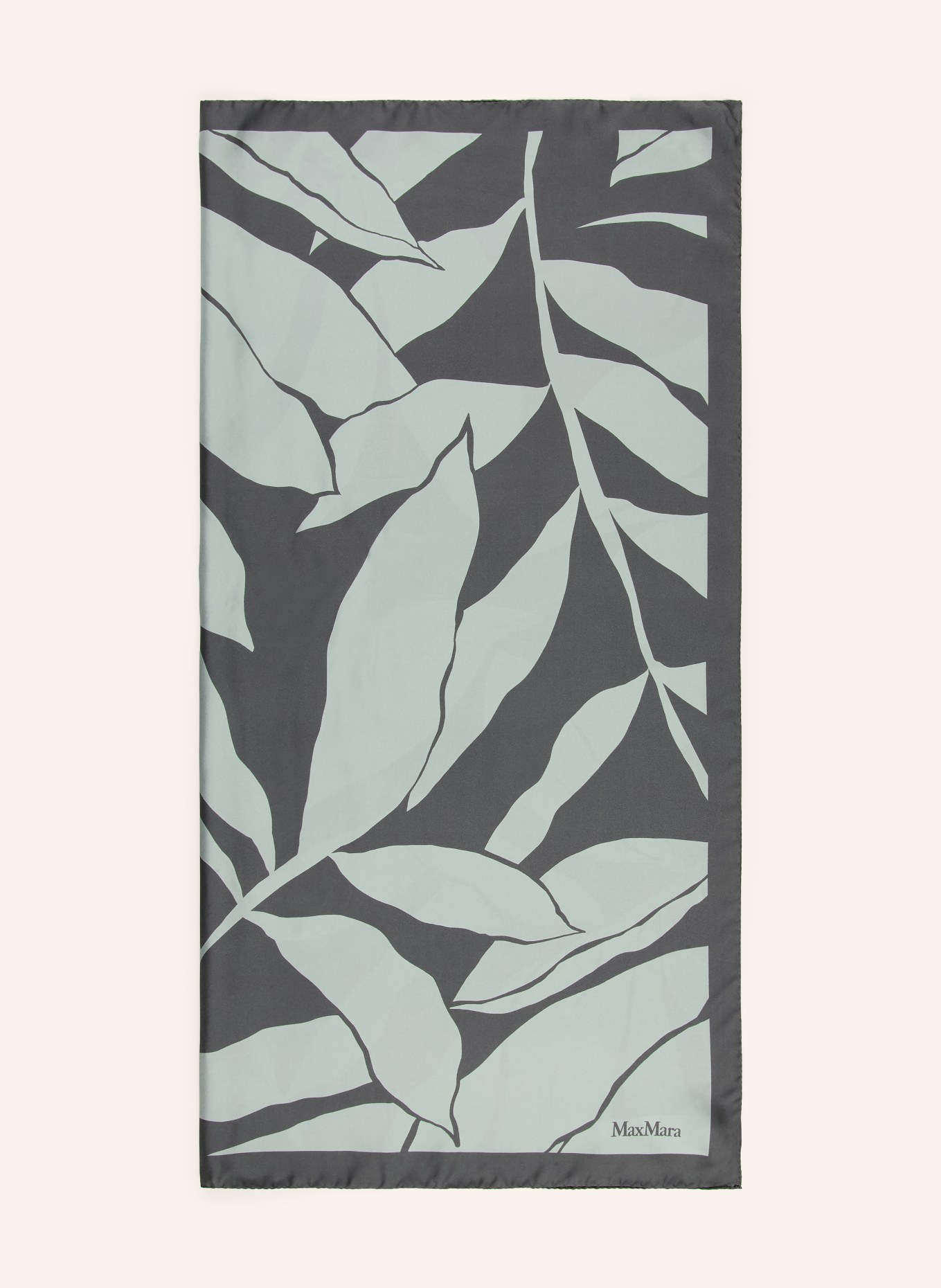 Max Mara Foulard en soie CARRE90W1: GROEN / VERT CLAIR