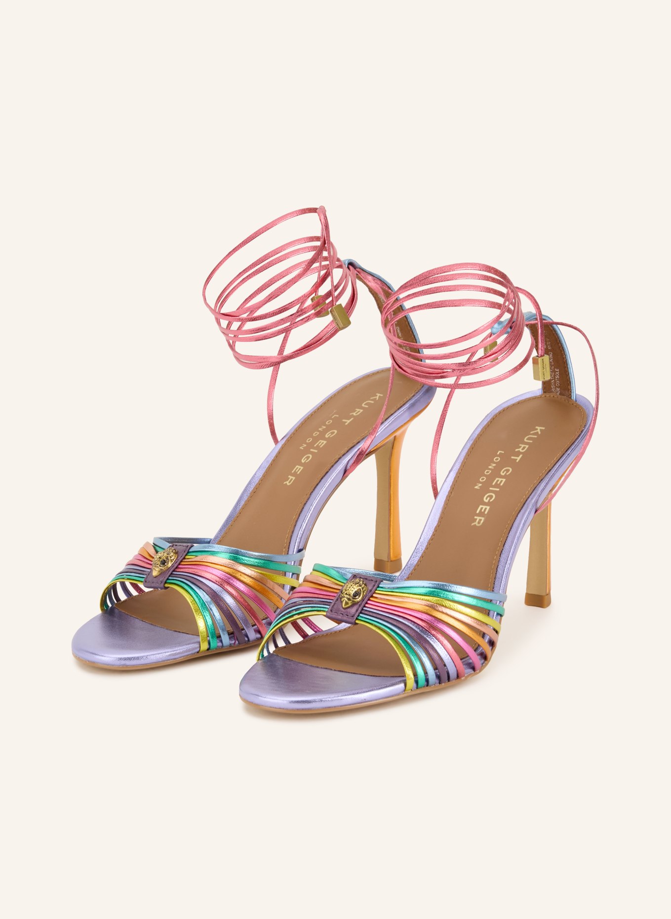 KURT GEIGER Sandałki: LILA / CZERWONY / ŻÓŁTY