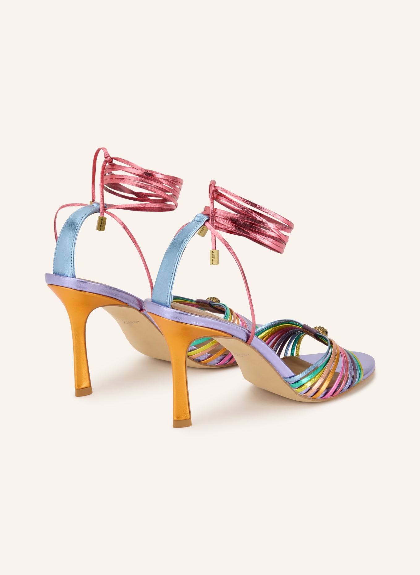 KURT GEIGER Sandałki: LILA / CZERWONY / ŻÓŁTY