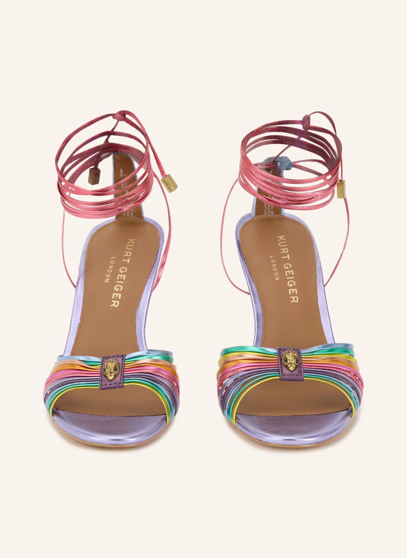 KURT GEIGER Sandałki: LILA / CZERWONY / ŻÓŁTY