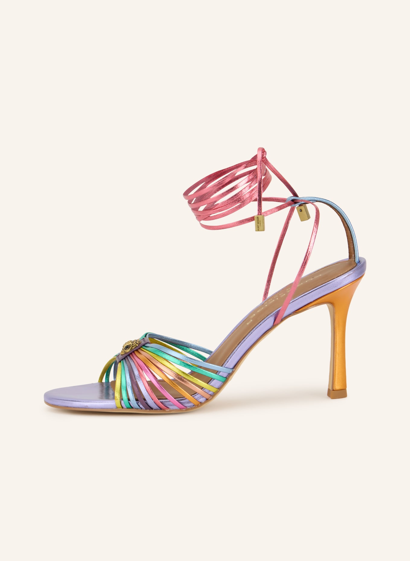 KURT GEIGER Sandałki: LILA / CZERWONY / ŻÓŁTY