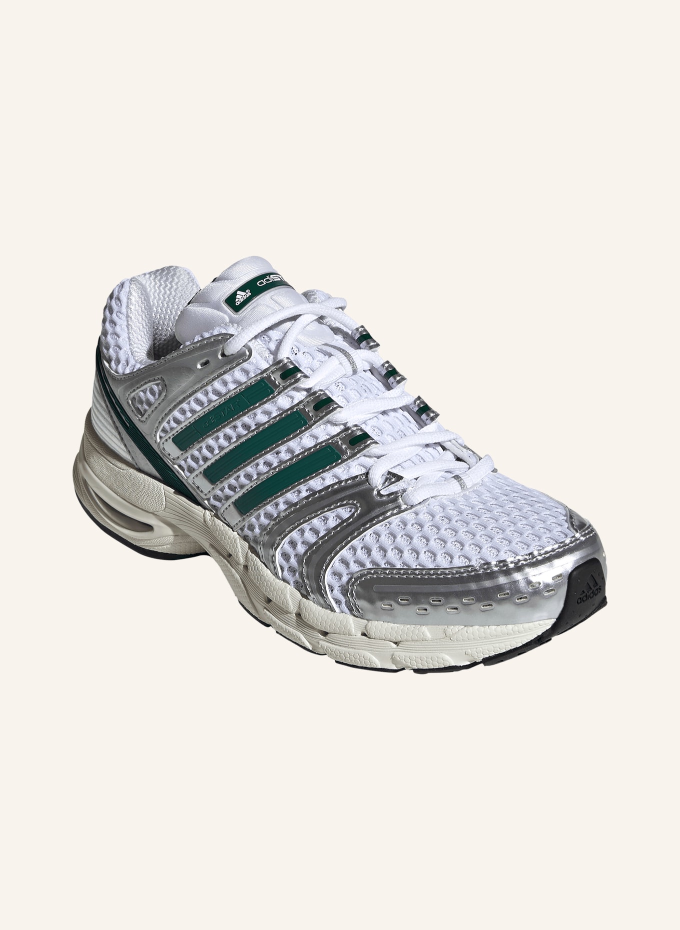adidas Originals ADISTAR CONTROL 5 Sneakers: SILVER / GREEN / WHITE