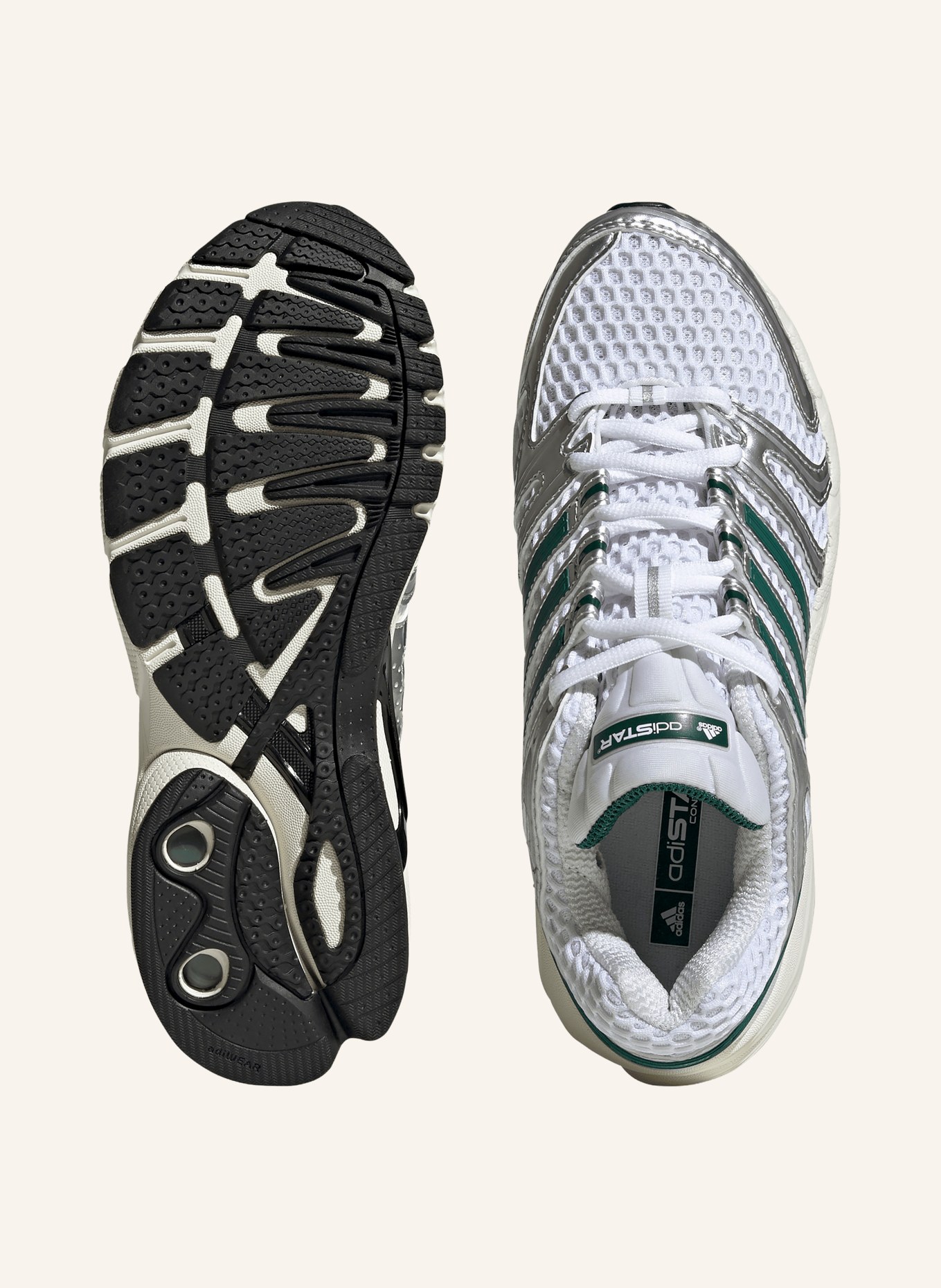 adidas Originals ADISTAR CONTROL 5 Sneakers: SILVER / GREEN / WHITE